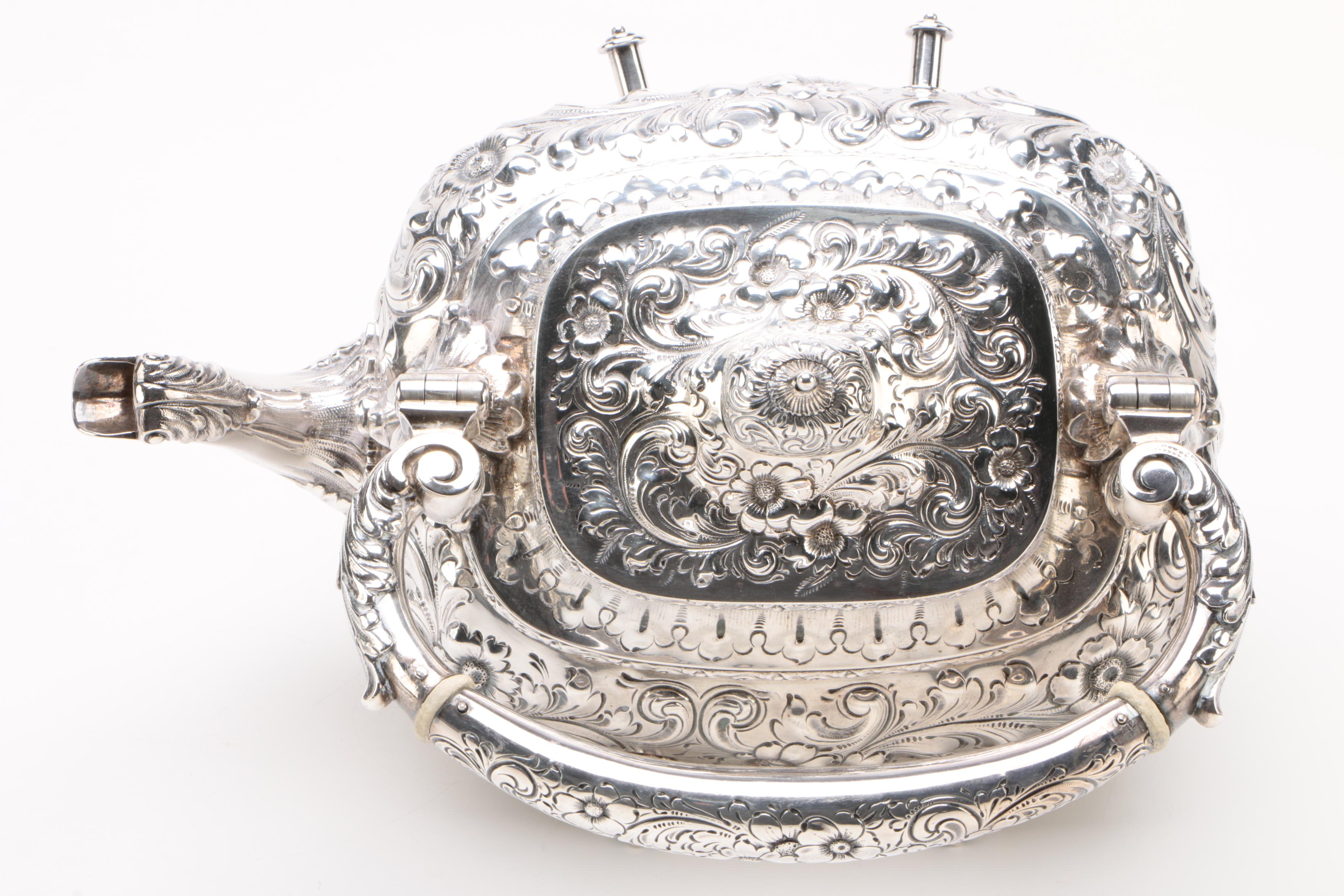 Bailey, Banks & Biddle Sterling Silver Tea Kettle on Stand, Late 19th Century
