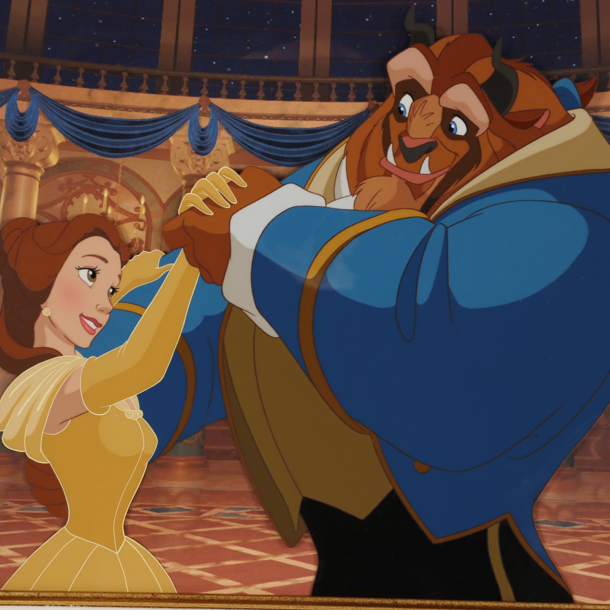Disney "Beauty and the Beast" Hand Painted Animation Cel, 1993