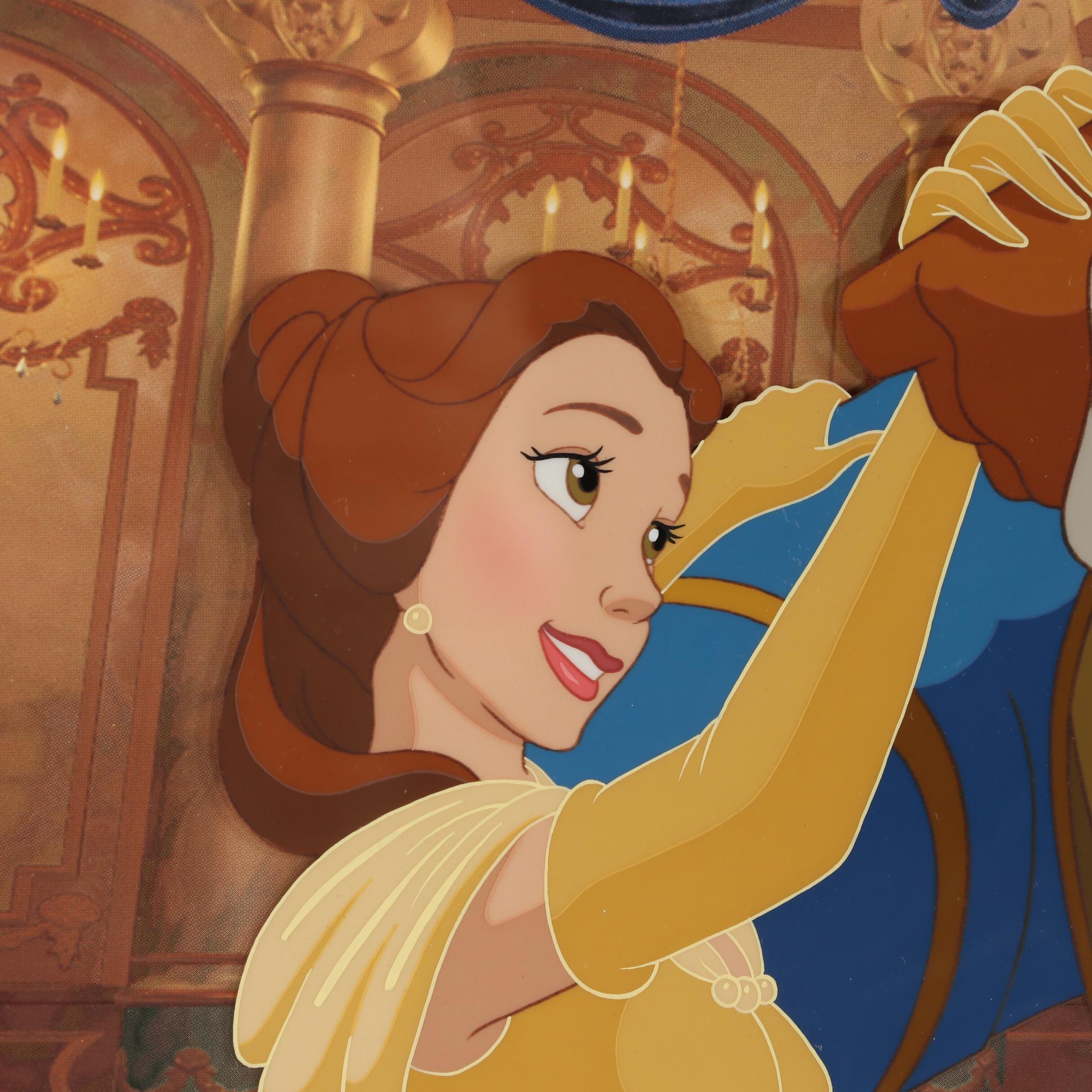 Disney "Beauty and the Beast" Hand Painted Animation Cel, 1993