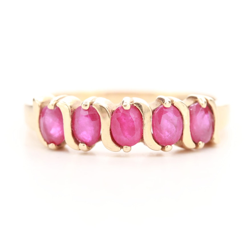 10K Yellow Gold Ruby Ring