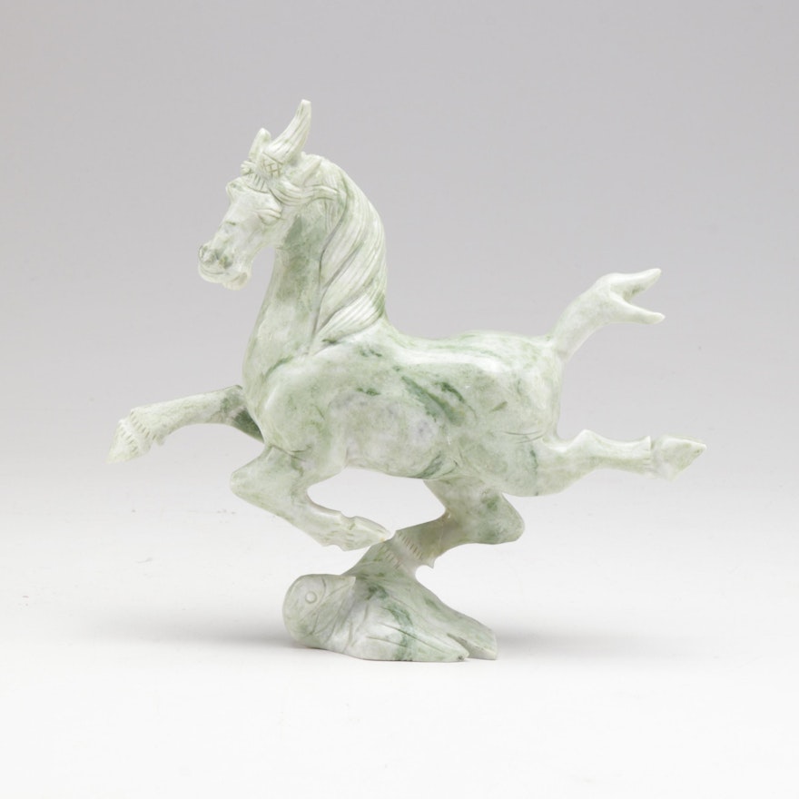 Chinese Stone Carving After "Flying Horse of Gansu"