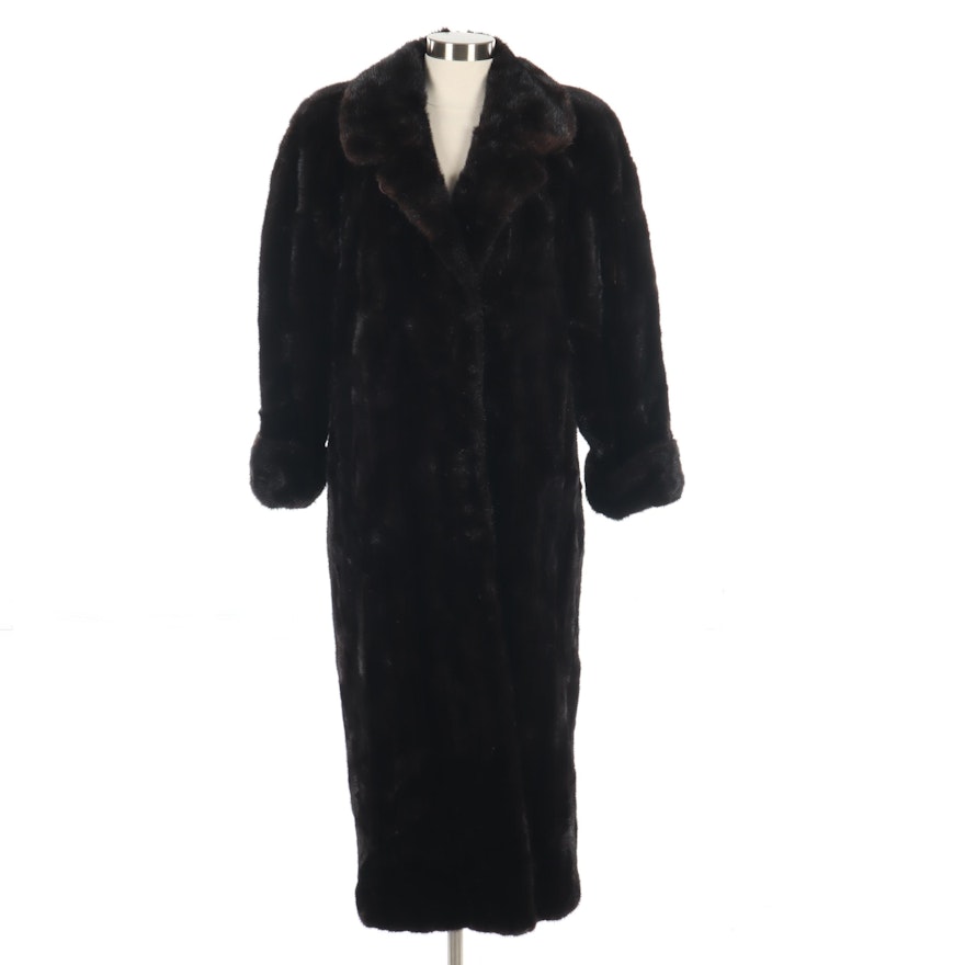 Yves Saint Laurent Ranch Mink Fur Coat, Vintage