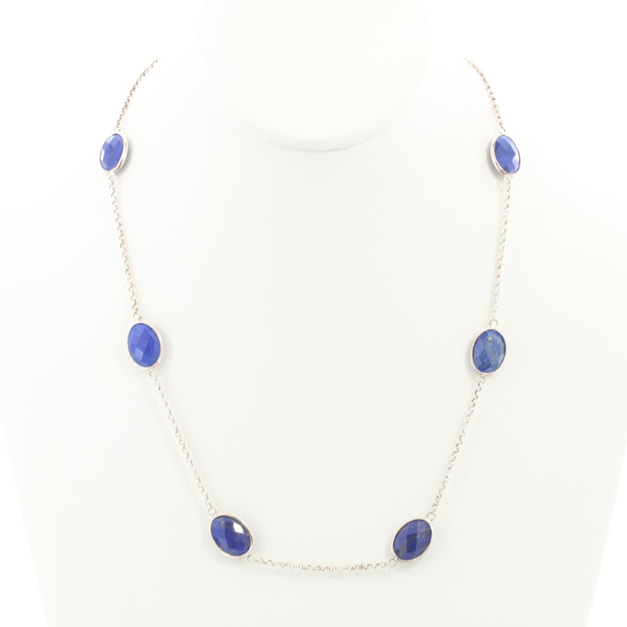 Sterling Silver Lapis Lazuli Necklace