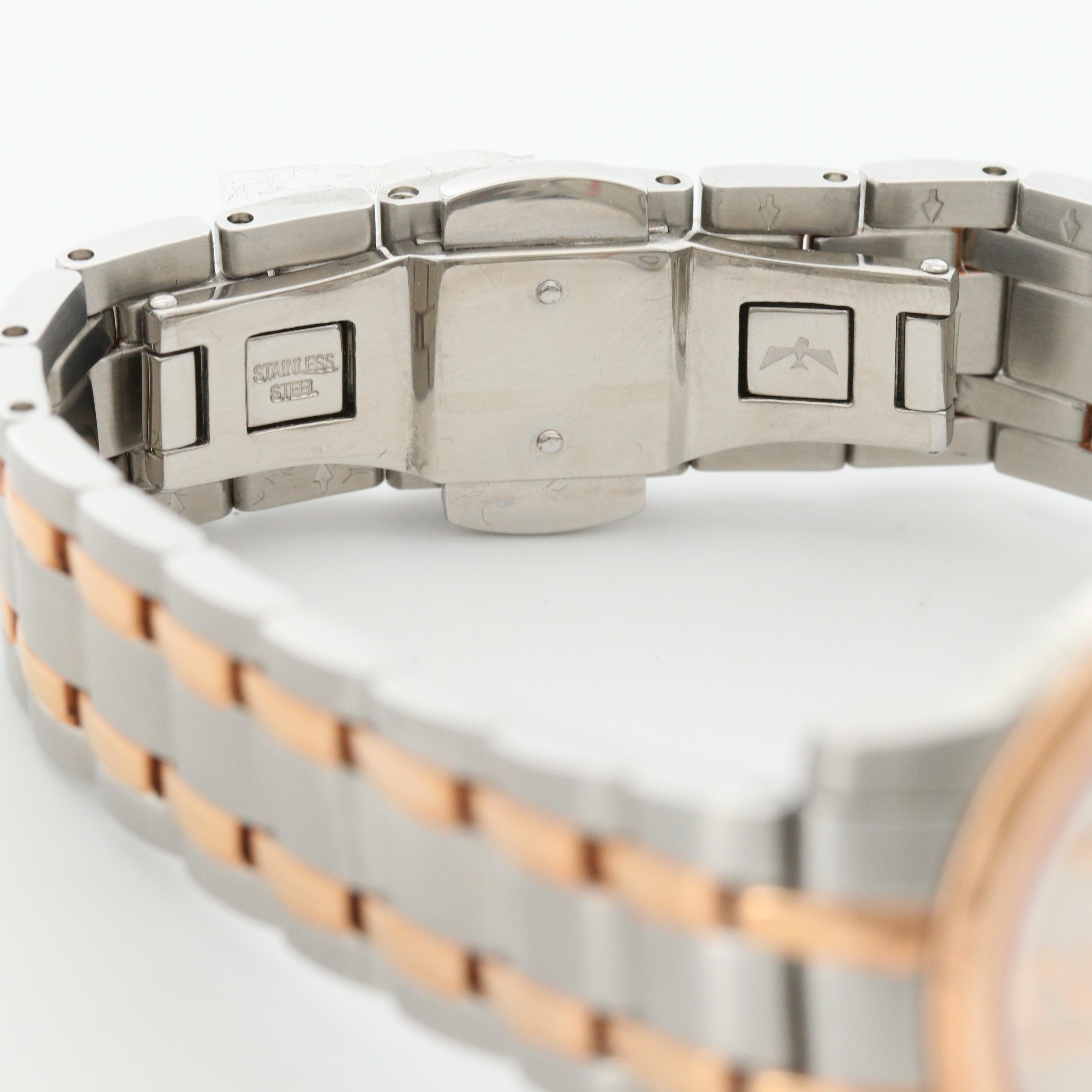 Sultana "Bernice" Rose Gold Tone and Stainless Steel Watch