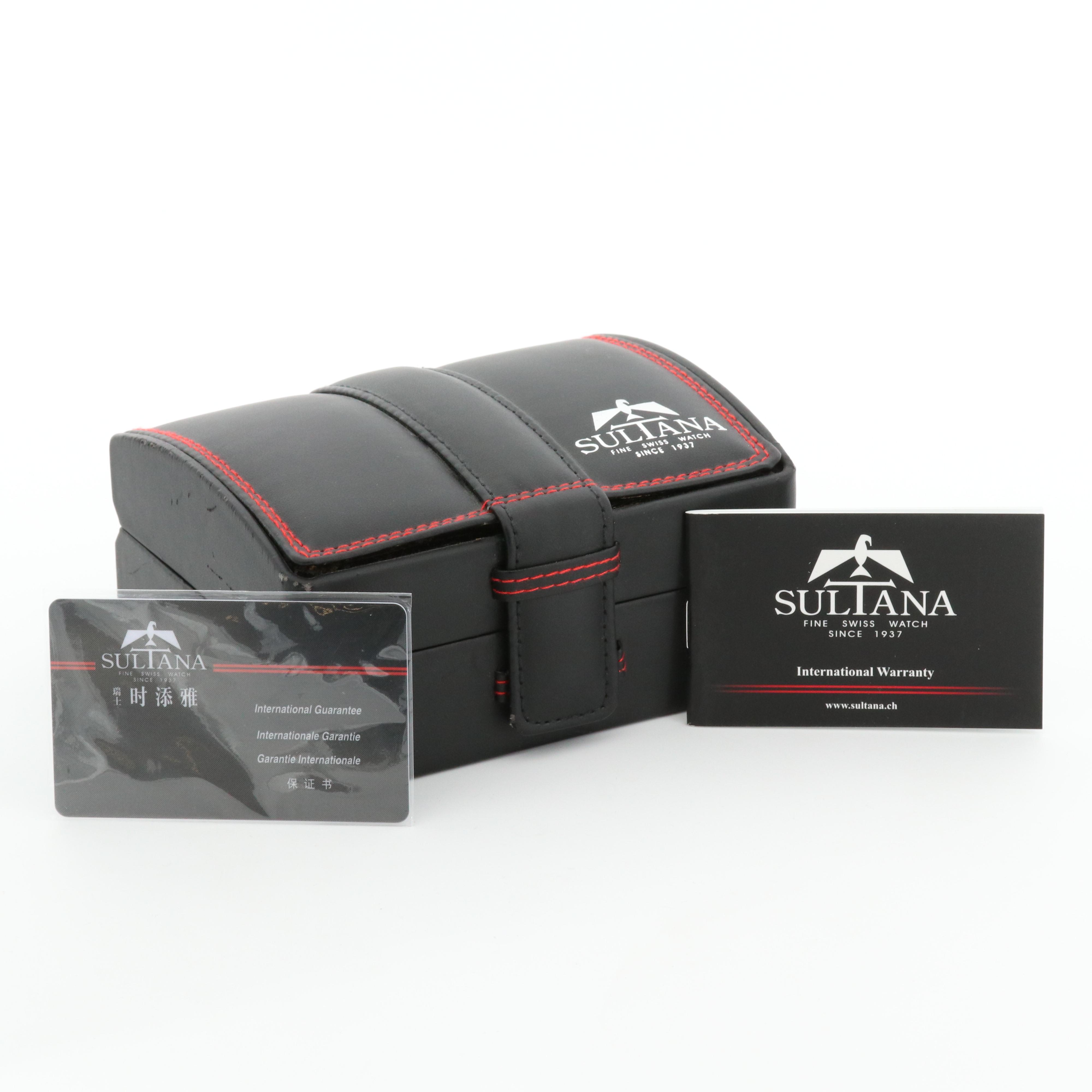 Sultana "Bernice" Rose Gold Tone and Stainless Steel Watch