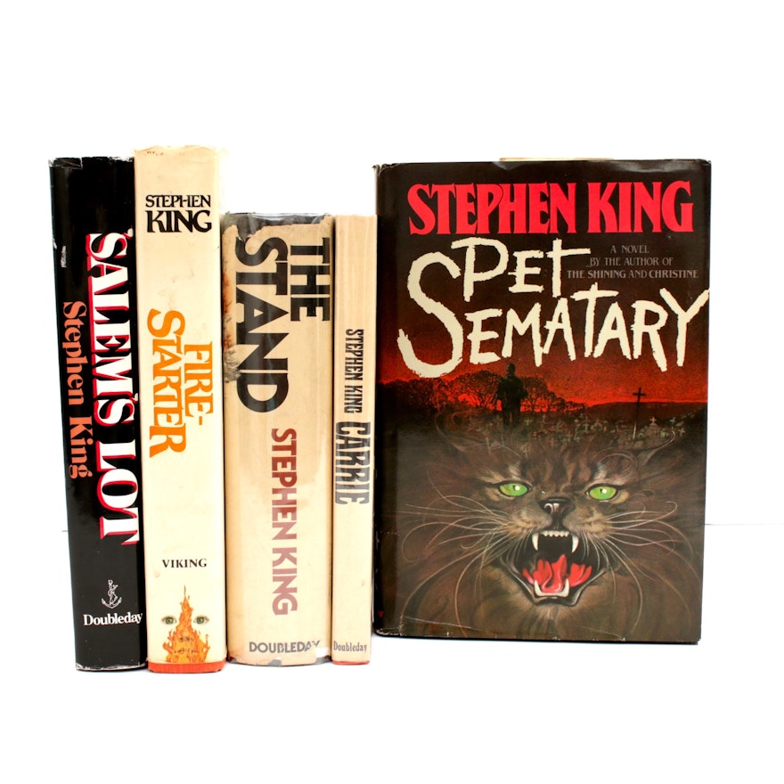 First Edition "Pet Sematary" and Other Early Edition Stephen King Books