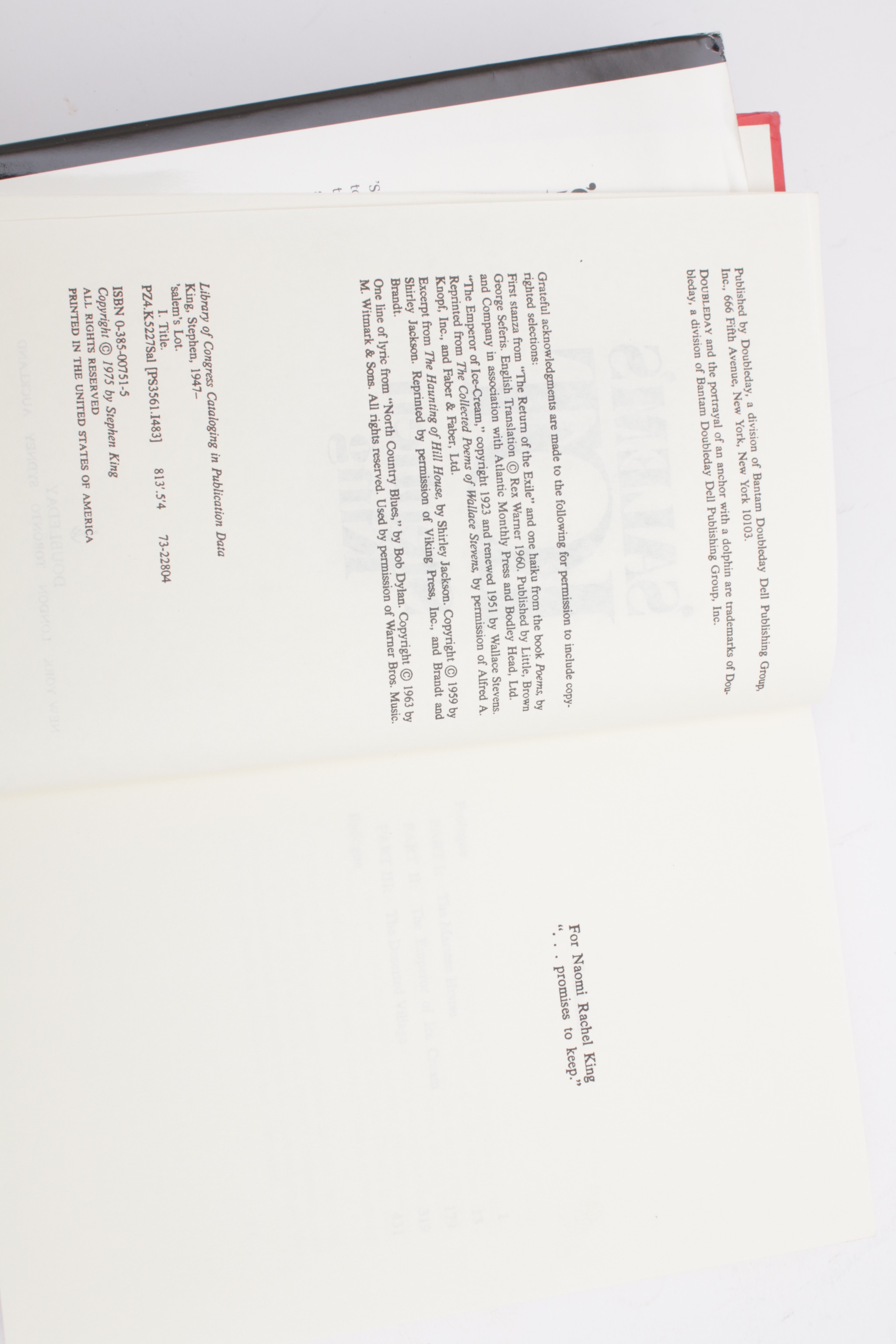 First Edition "Pet Sematary" and Other Early Edition Stephen King Books