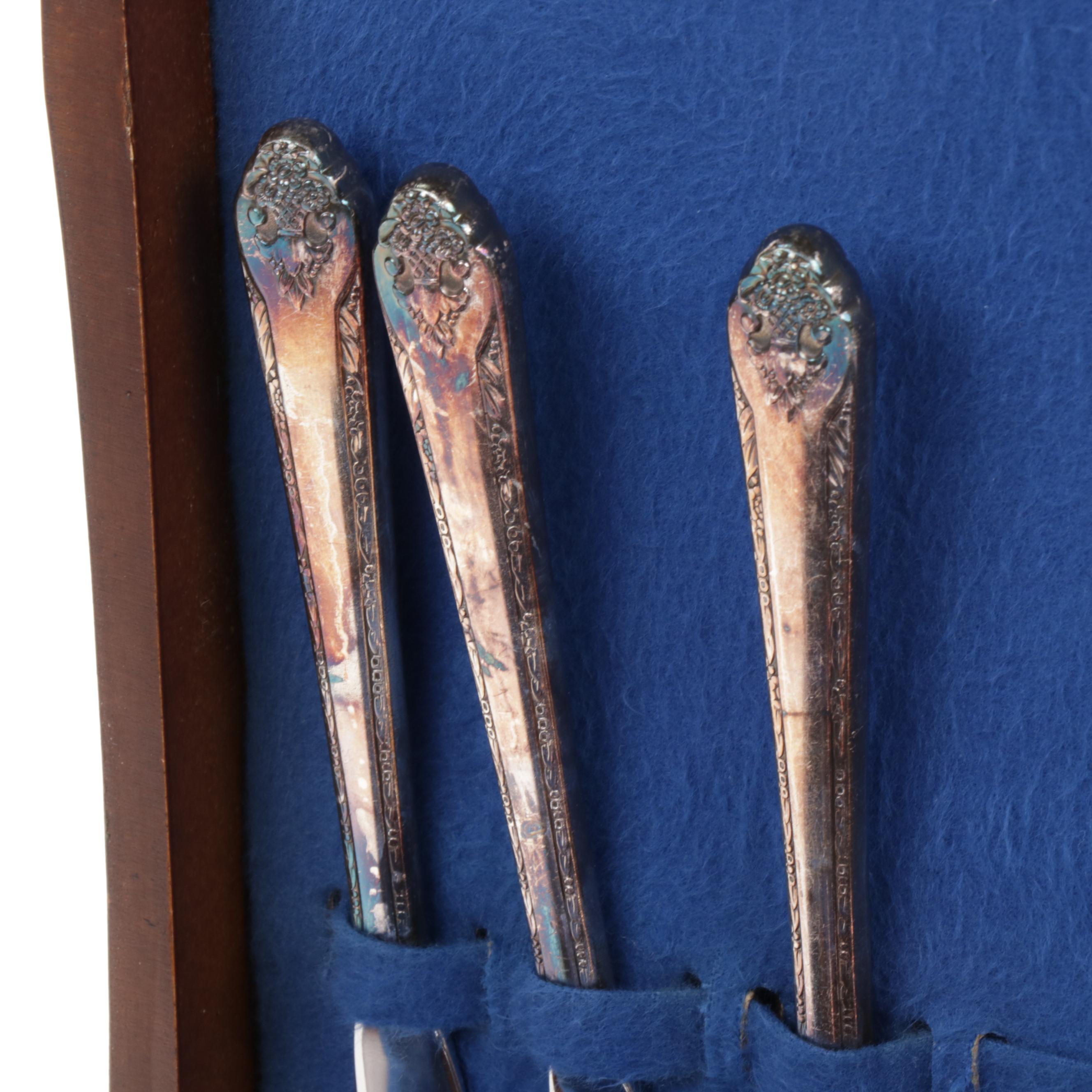 Holmes & Edwards "Lovely Lady" Inlaid Silver Plate Flatware