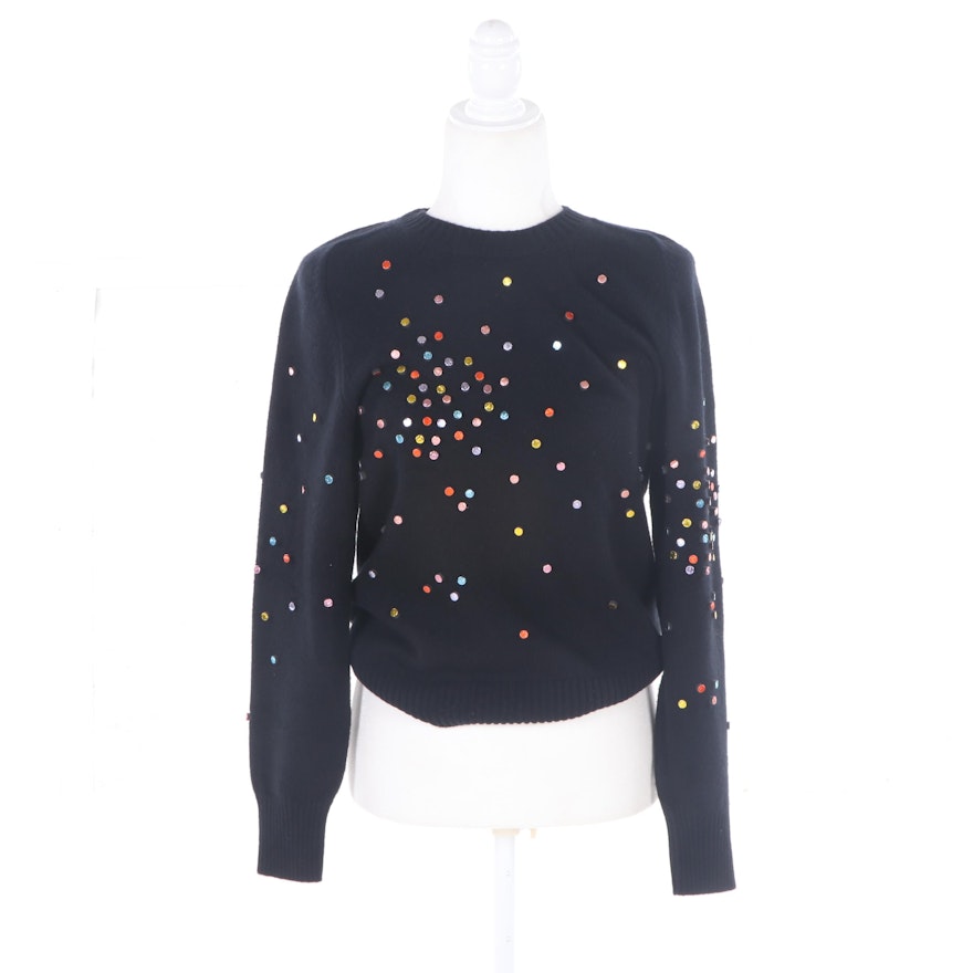 Chanel Embellished Cashmere Sweater, Vintage