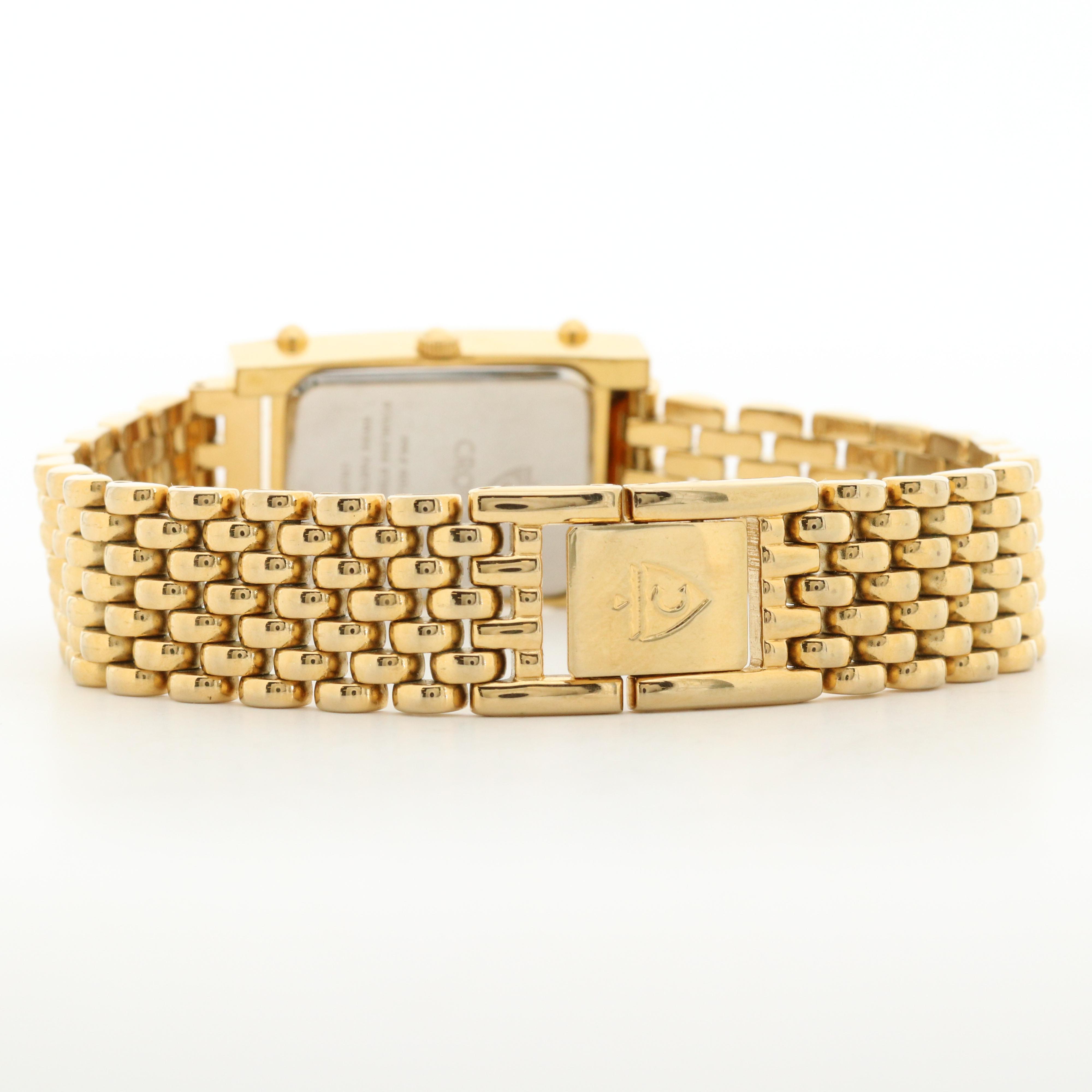 Croton Gold Ingot Dial Quartz Watch