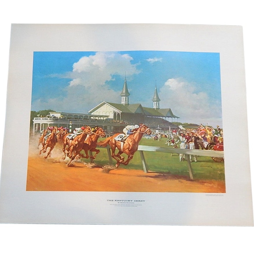 Offset Lithograph after Haddon Sundblom "The Kentucky Derby"