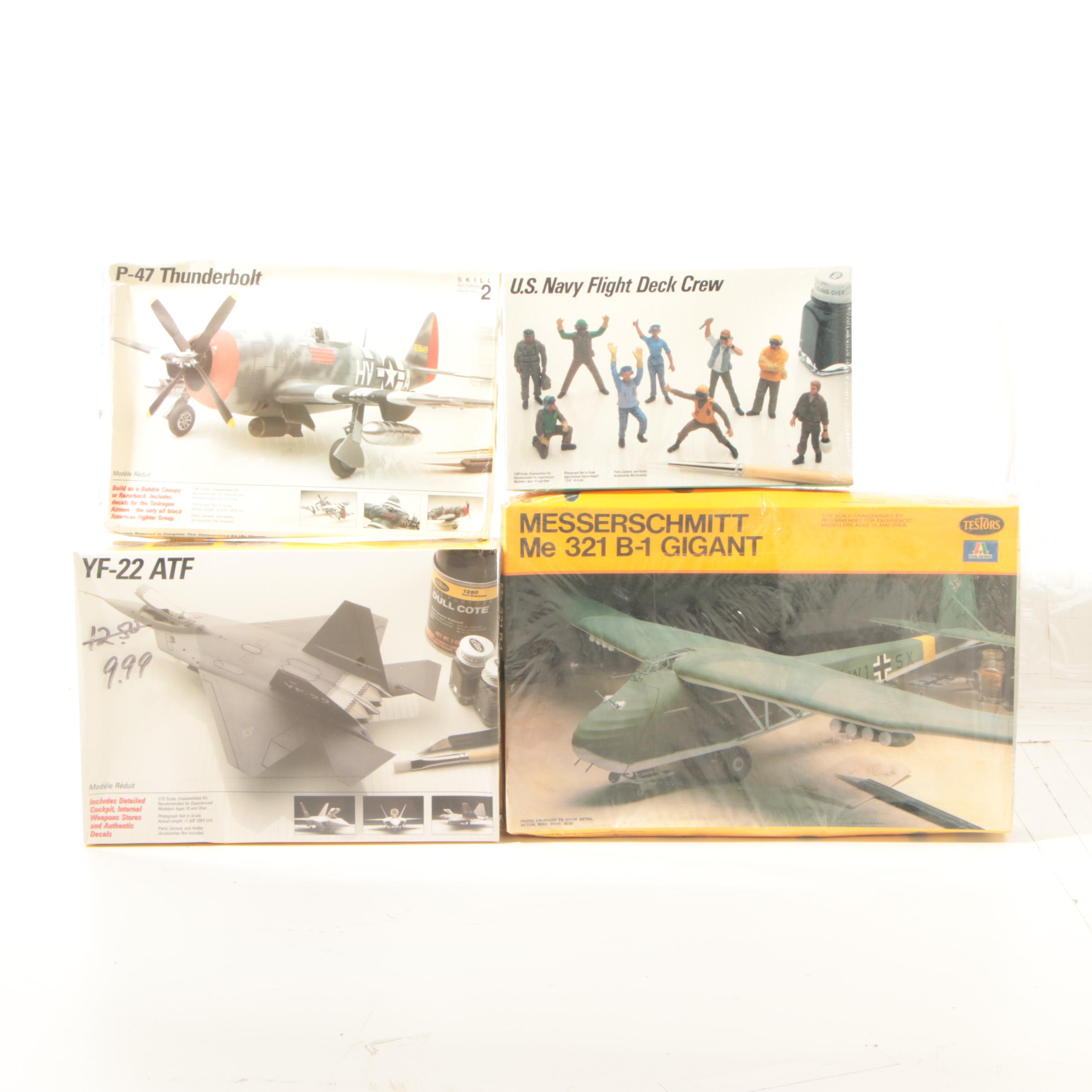 Testors Aircraft Model Kits Including the "SR-75 Penetrator", Contemporary