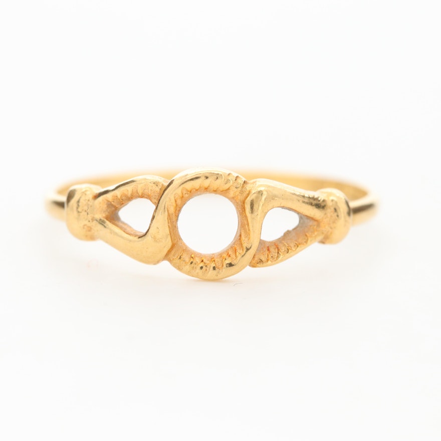 18K Yellow Gold Ring