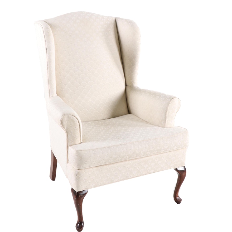 Paul Robert Queen Anne Style Upholstered Arm Chair, 20th Century