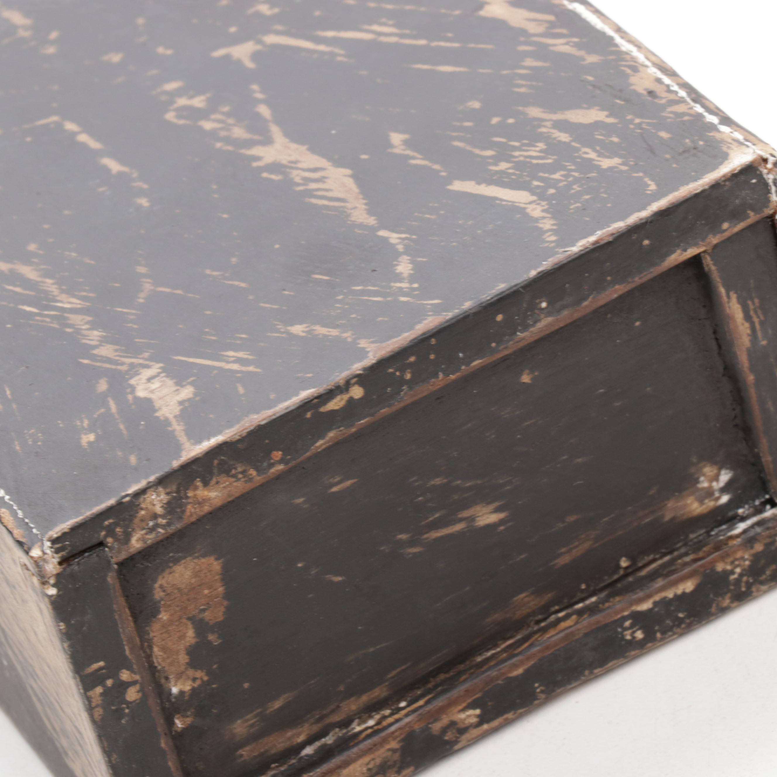 Wooden Folk Art Duck Coin Bank