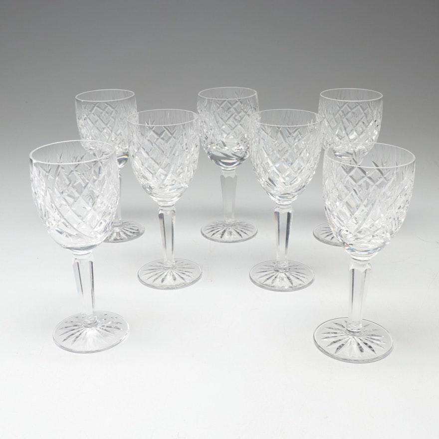 Waterford Crystal "Avoca" Claret Glasses, Vintage