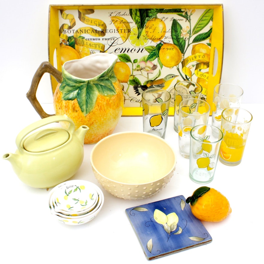 Lemon Themed Tea Set