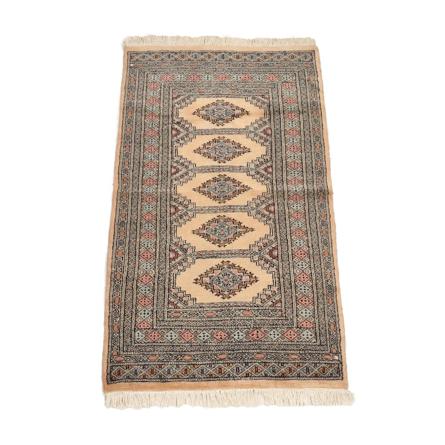 Hand-Knotted Pakistani Bokhara Rug