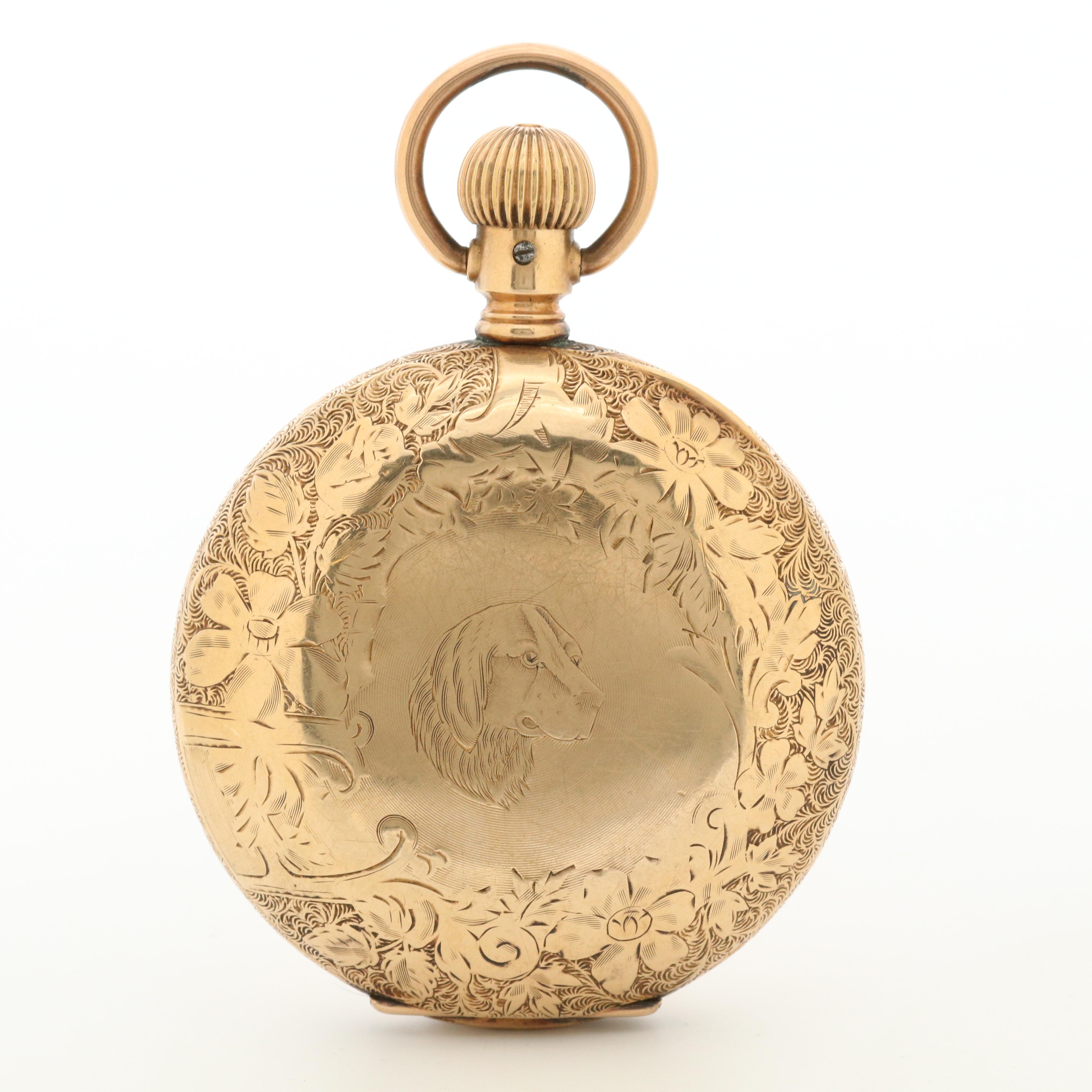 Elgin National Watch Company Gold Filled Hunting Case Pocket Watch, Circa 1894