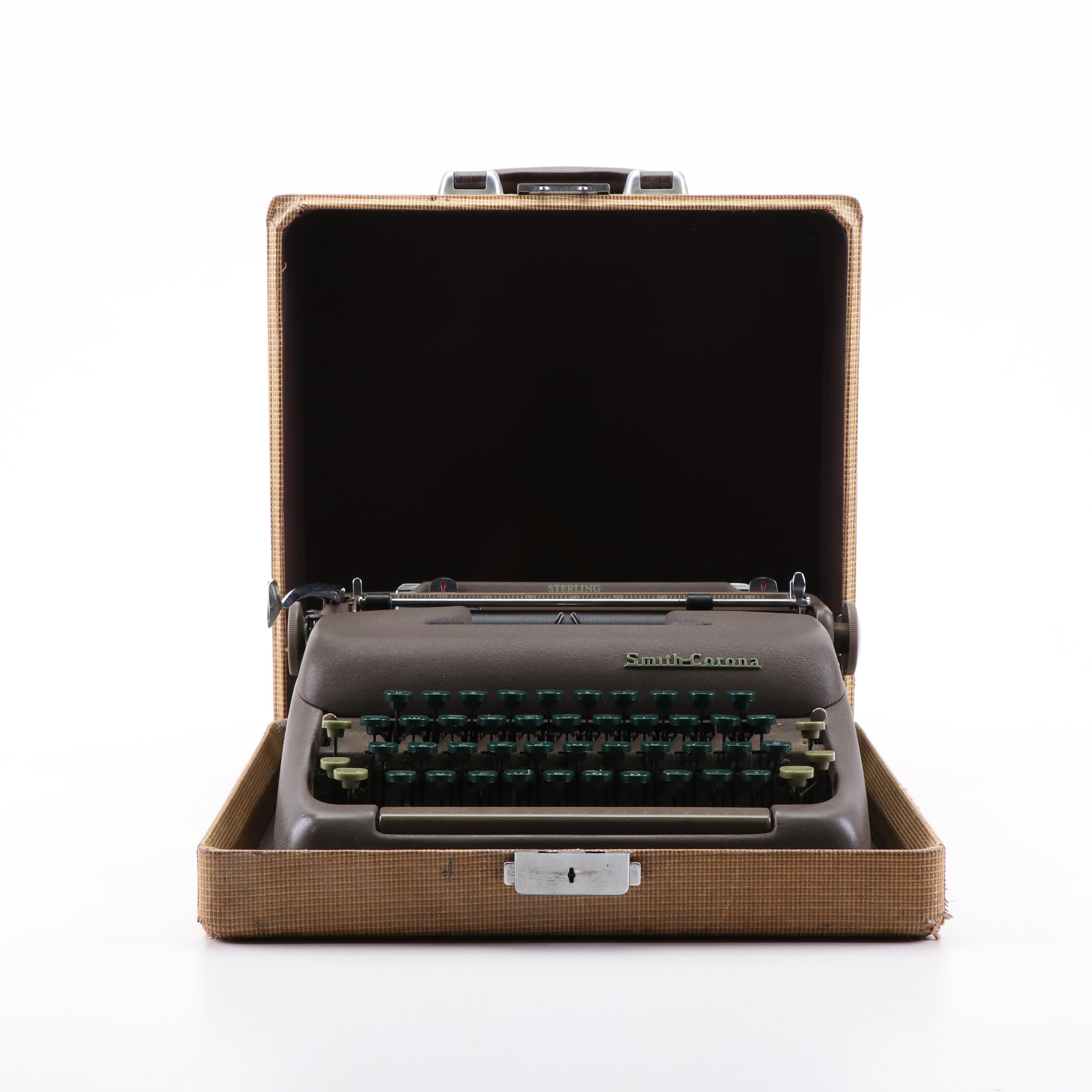 Smith-Corona "Sterling" Portable Typewriter, 1950s