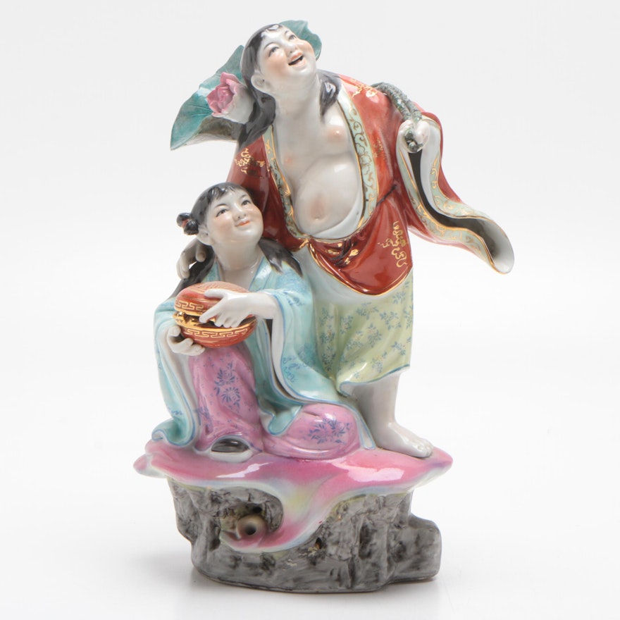 Chinese Ceramic Figurine, Mid to Late 20th Century