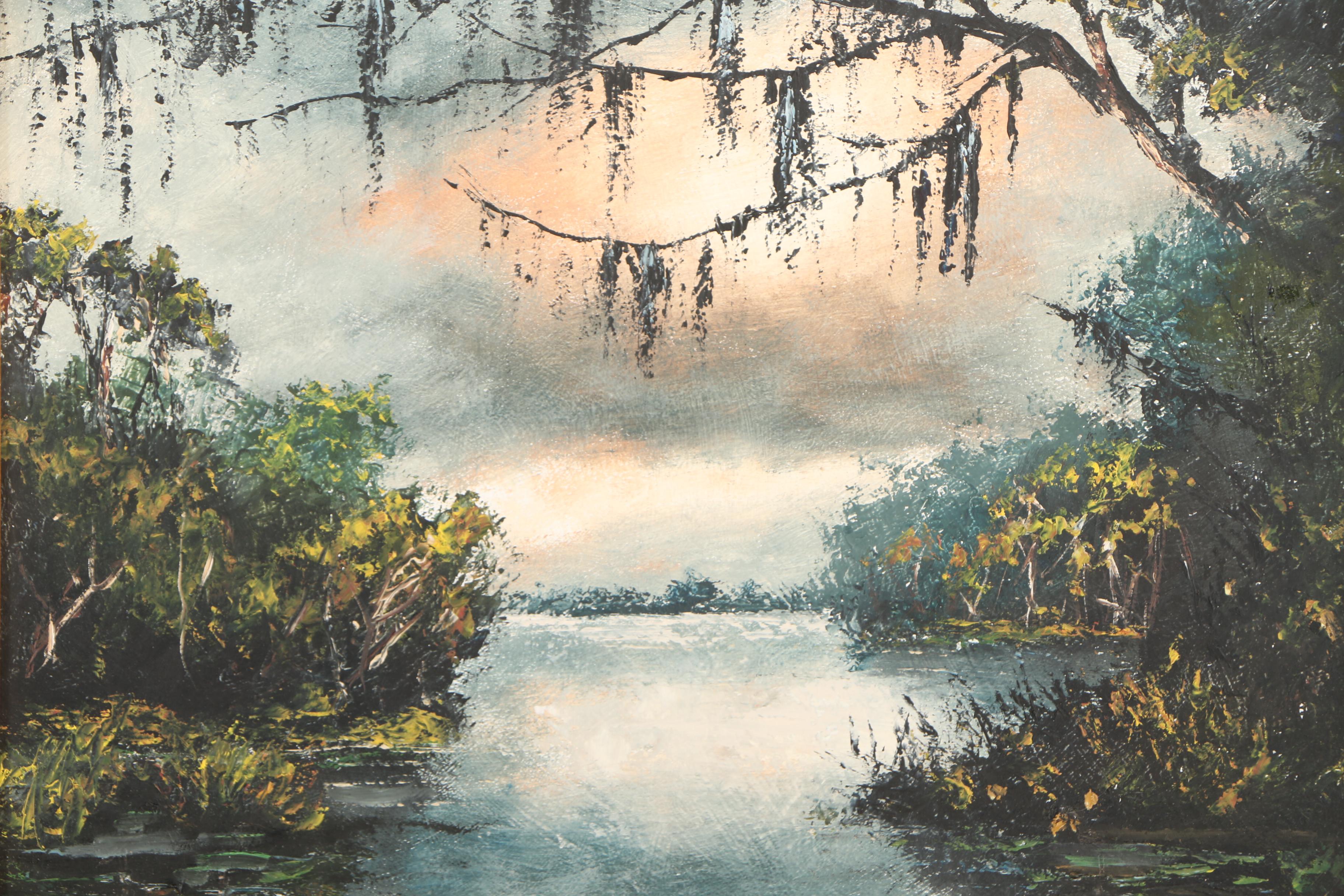 Stan Prather Impressionistic Landscape Oil Painting