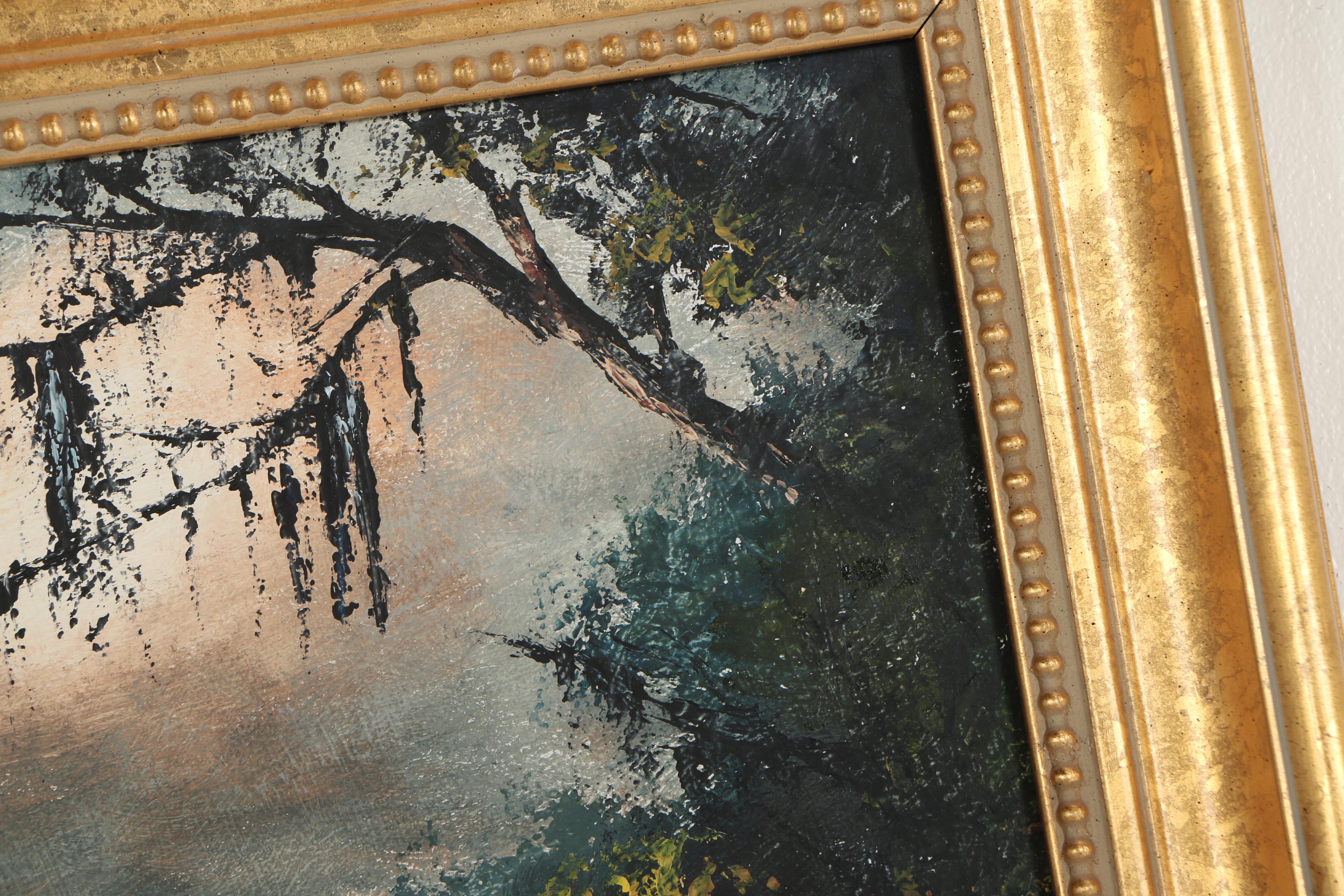 Stan Prather Impressionistic Landscape Oil Painting