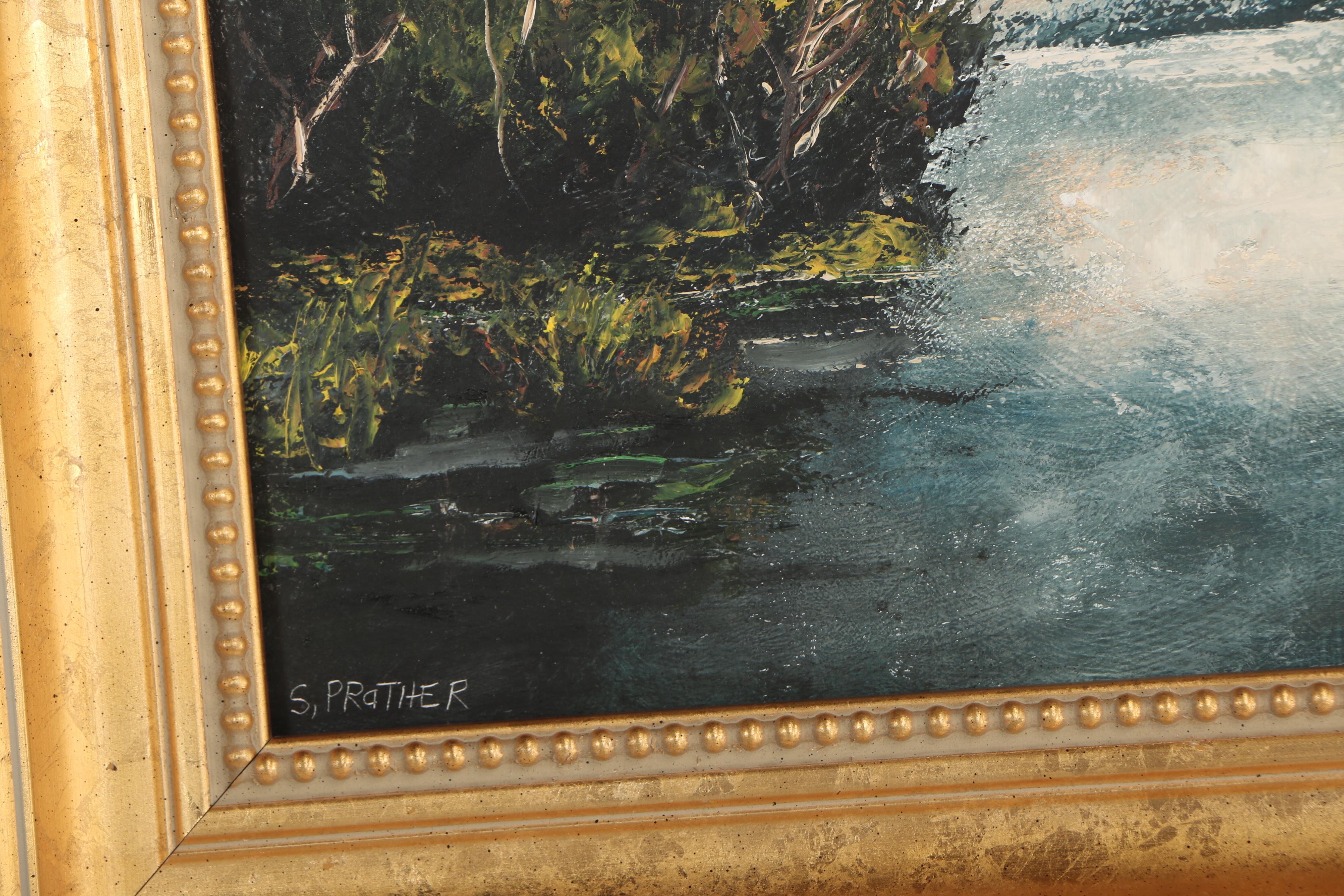 Stan Prather Impressionistic Landscape Oil Painting