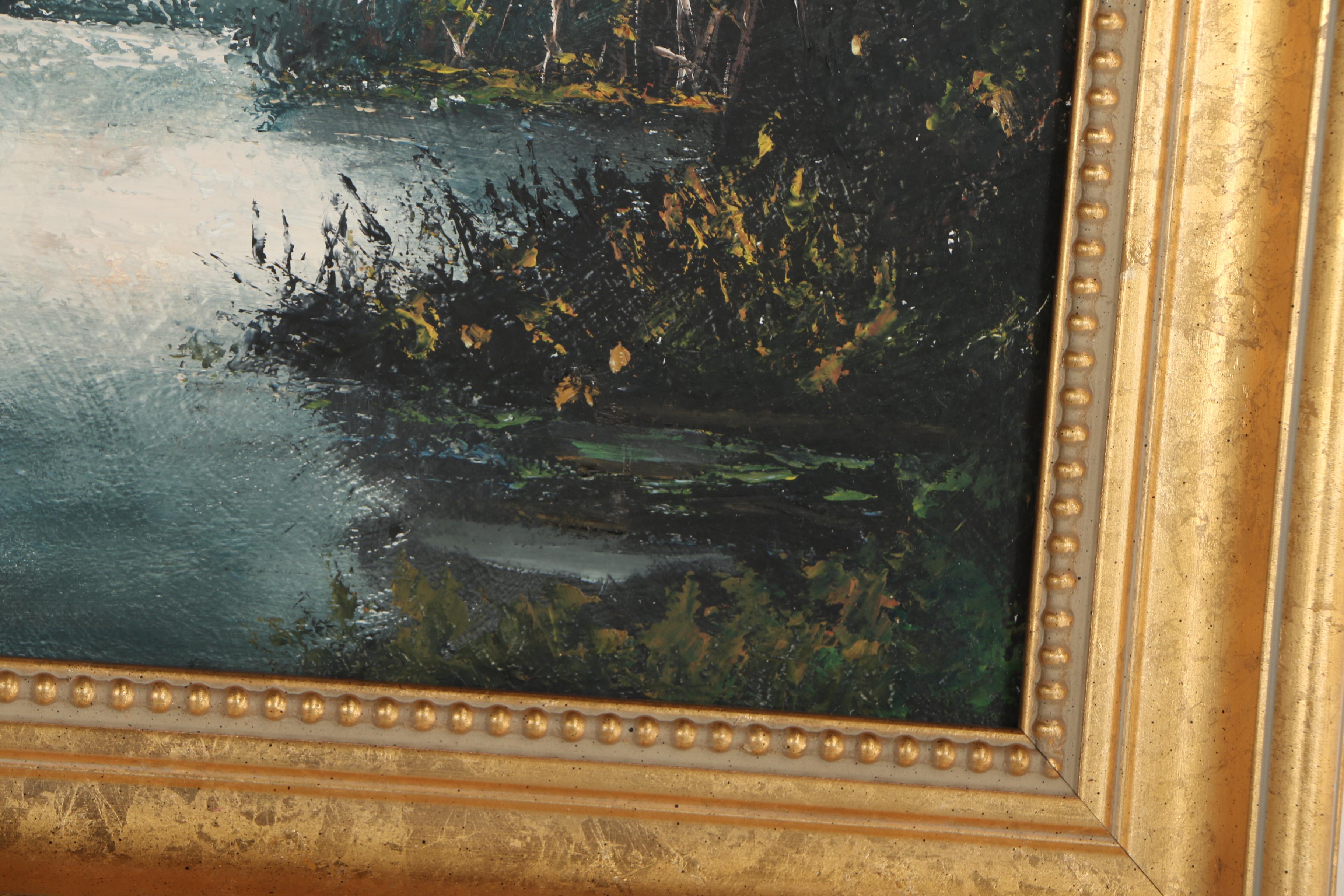 Stan Prather Impressionistic Landscape Oil Painting