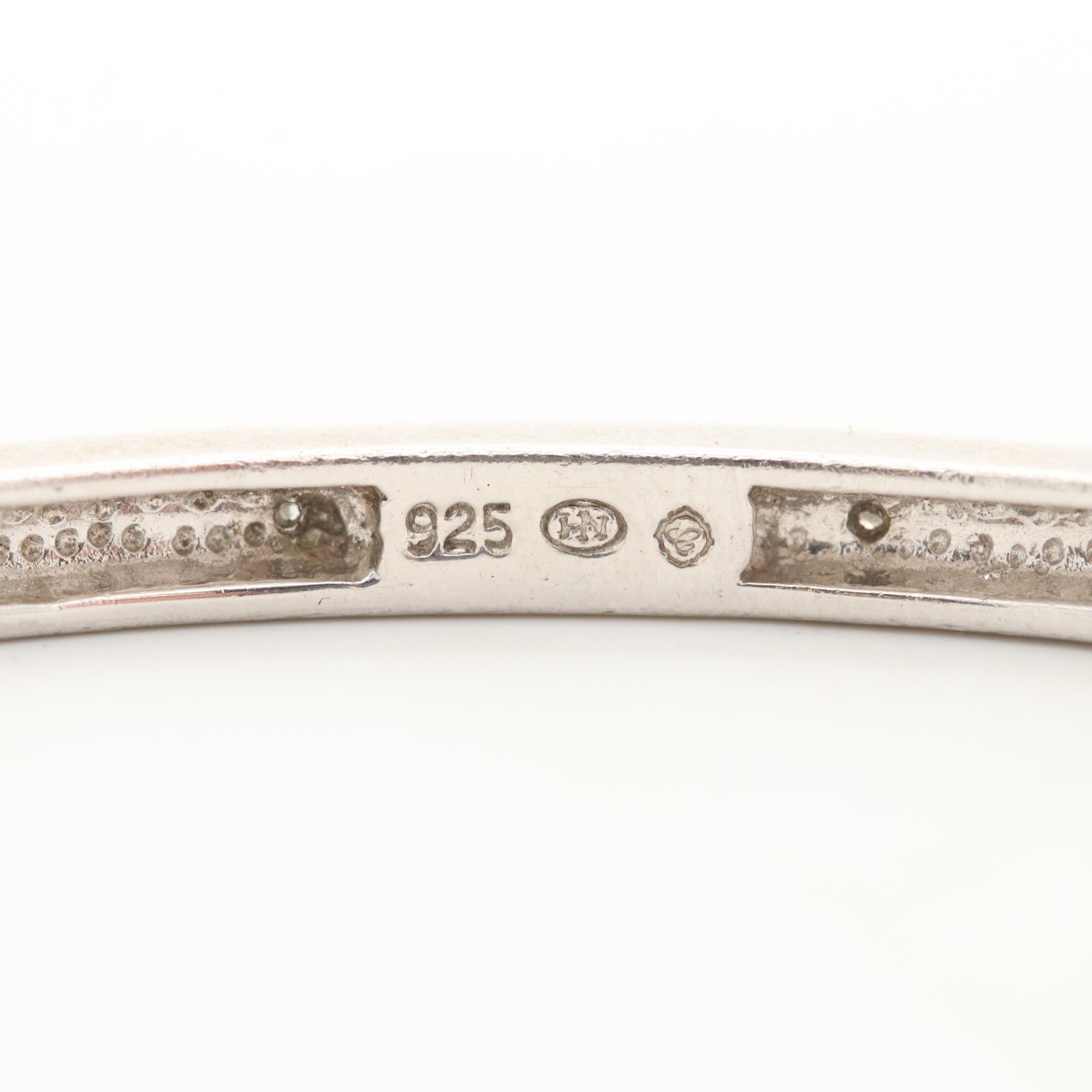 Assortment of Sterling Silver Bangle Bracelets Featuring Taxco Mexico