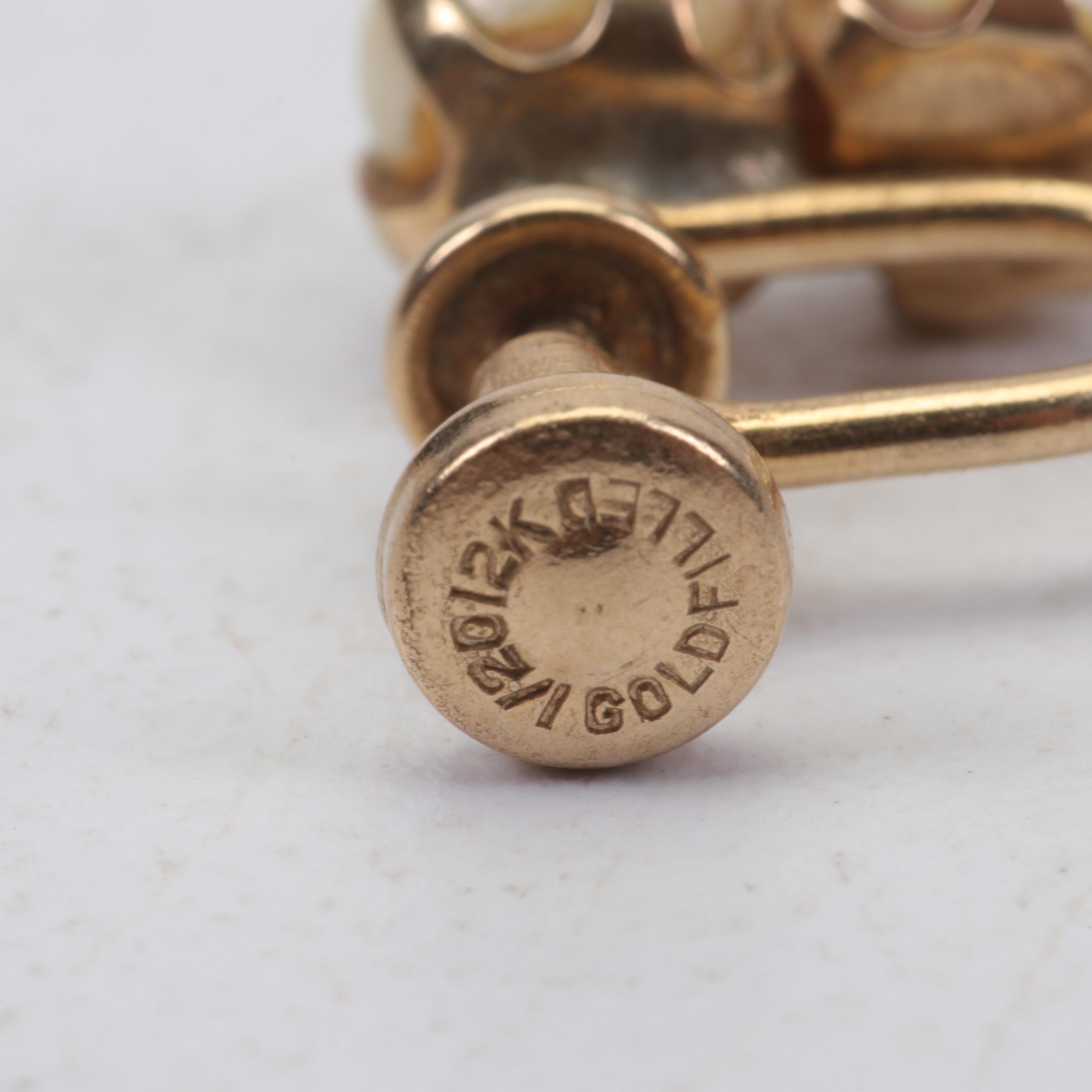 Vintage Celia Sebiri & Gold-Filled Earrings