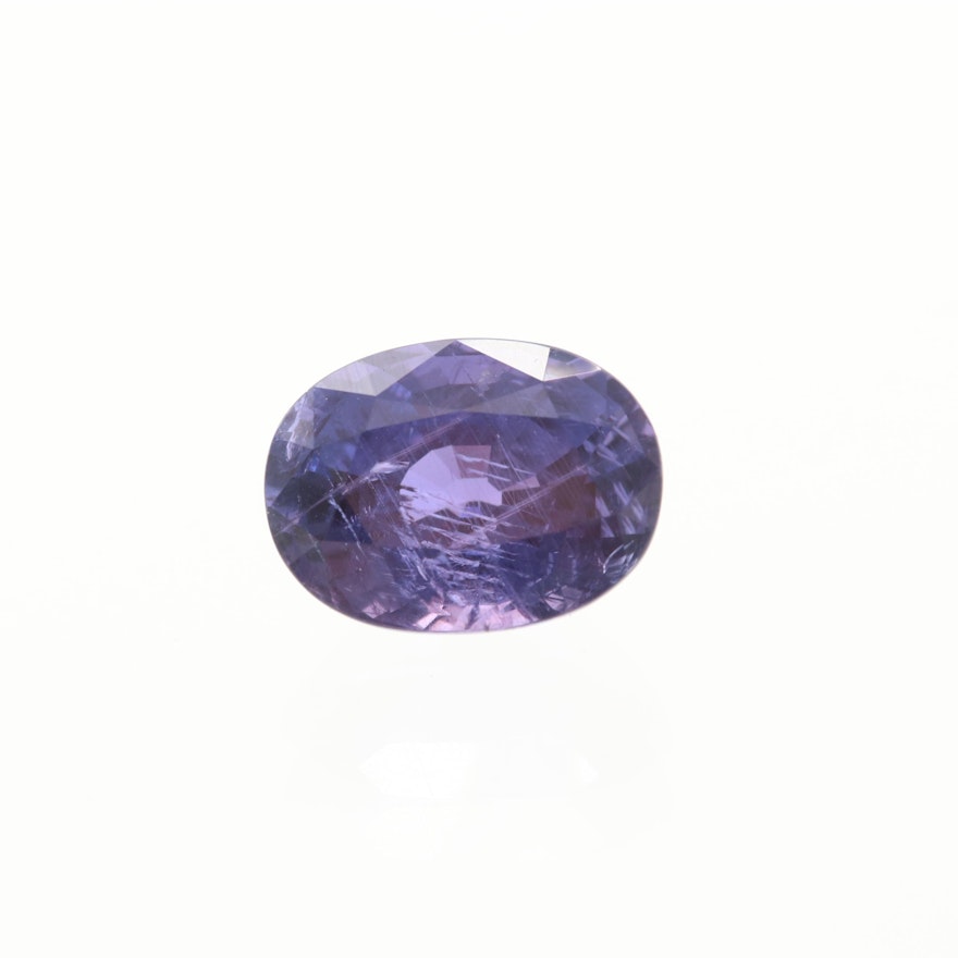 Loose 5.71 CT Color Changing Sapphire Gemstone