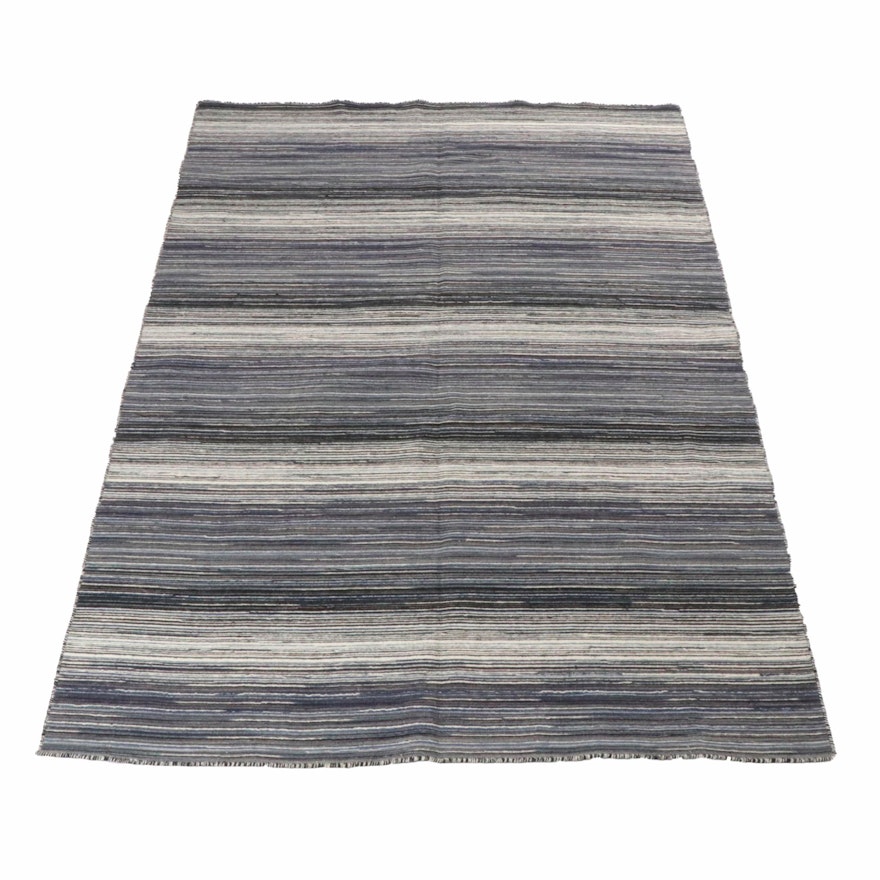 Hand-Woven Indian Kilim Rug