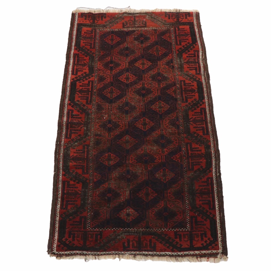 Hand-Knotted Yomut Wool Area Rug