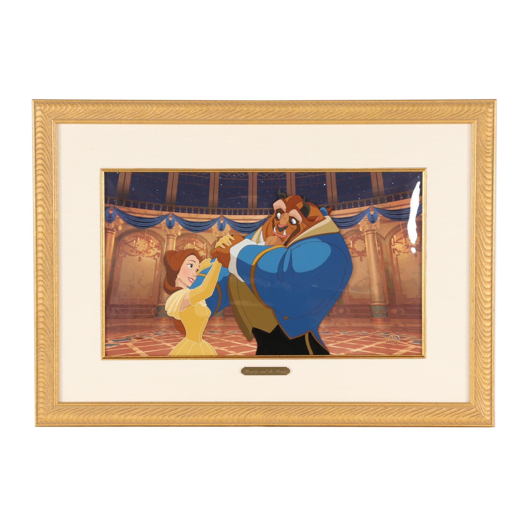 Disney "Beauty and the Beast" Hand Painted Animation Cel, 1993