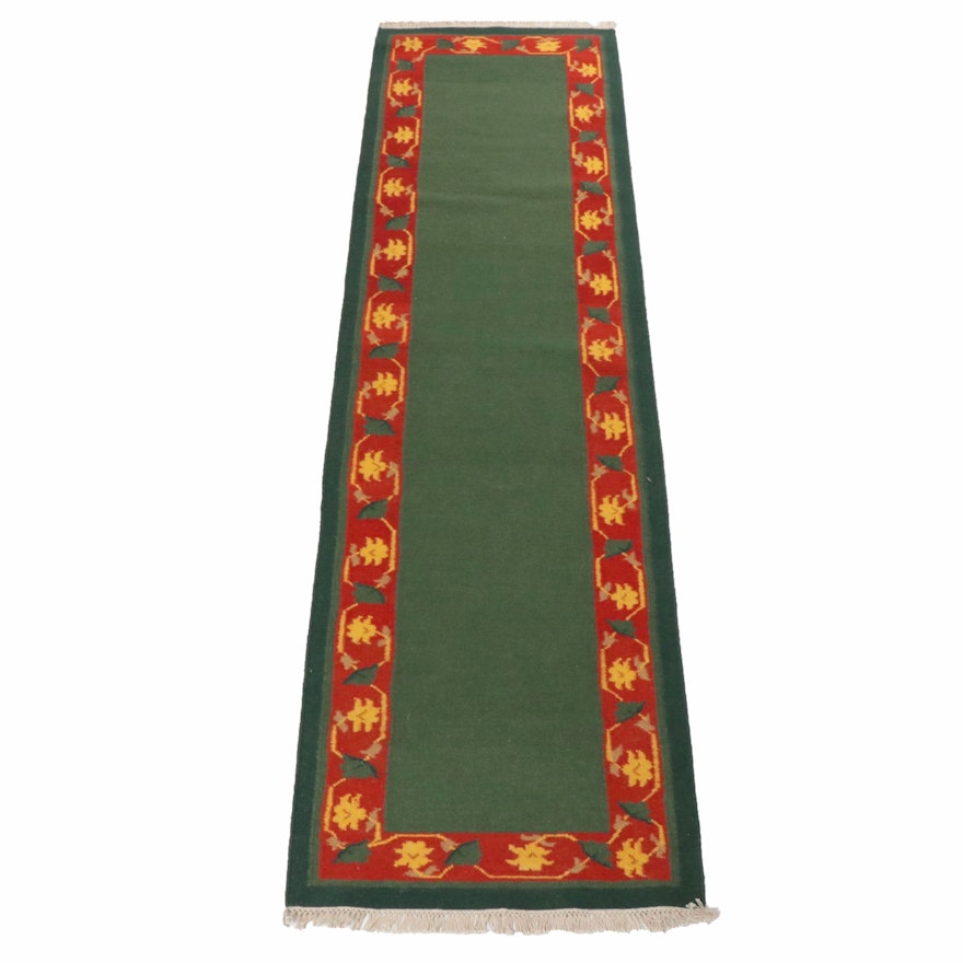 Hand-Woven Indo-Turkish Kilim Runner