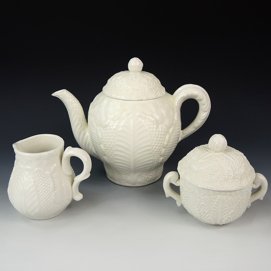 Este Ceramiche for Tiffany Teapot, Sugar and Creamer