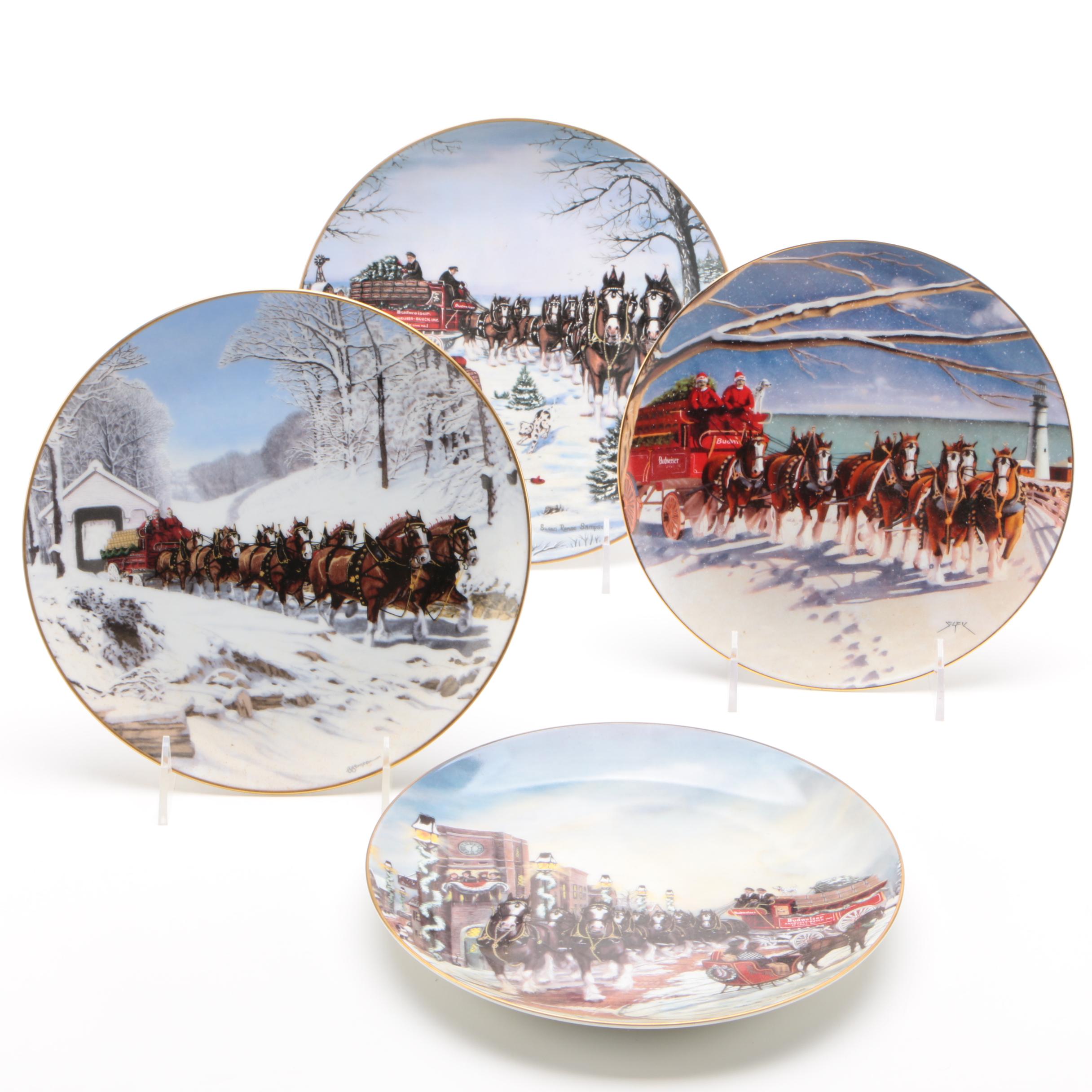 Anheuser-Busch Budweiser Porcelain Collector Plates, 1989–1994