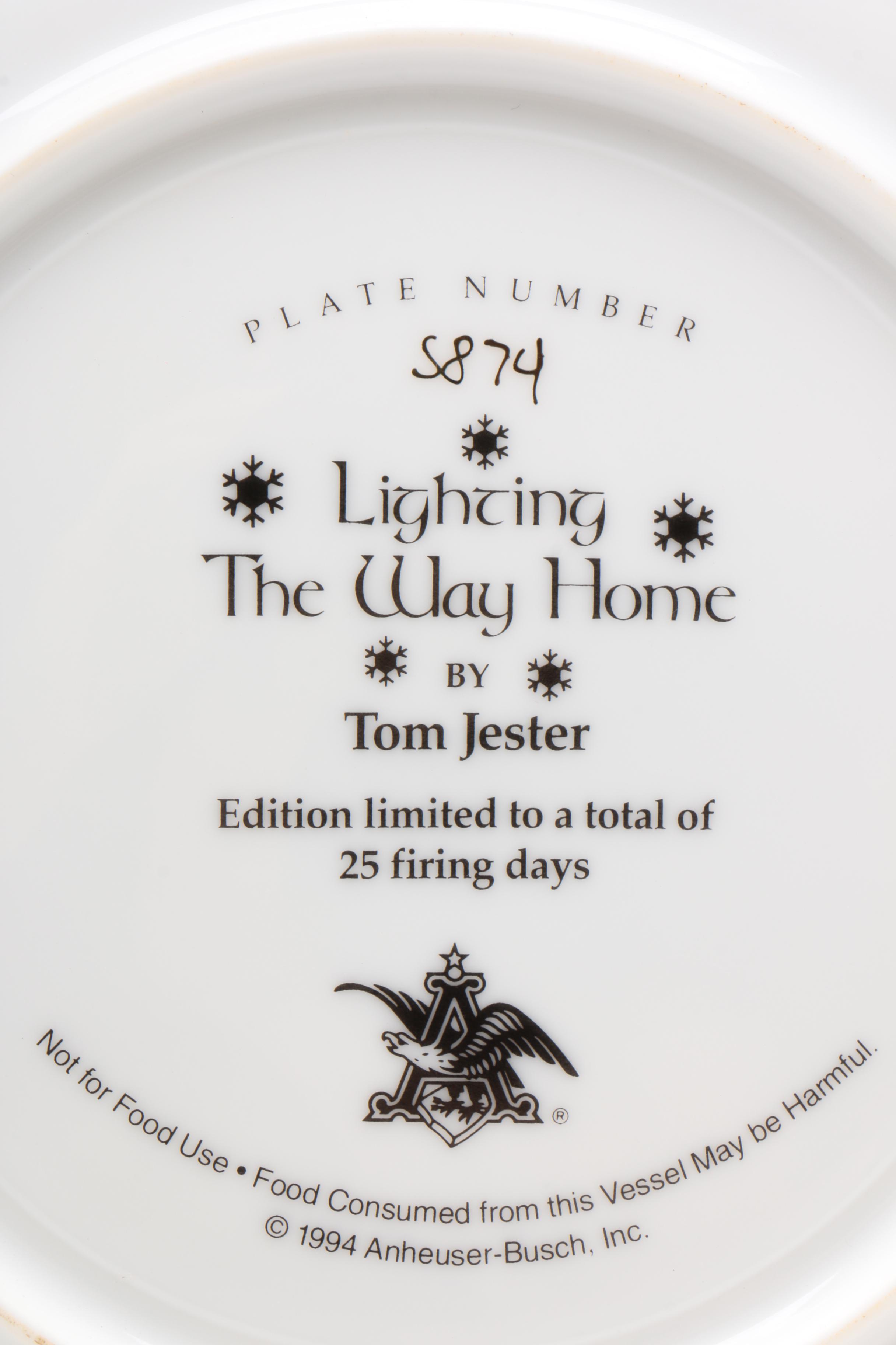 Anheuser-Busch Budweiser Porcelain Collector Plates, 1989–1994