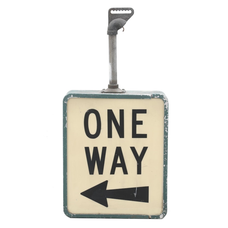 Vintage One-Way Street Sign