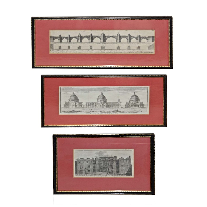 Late 18th Century Architectural Engravings