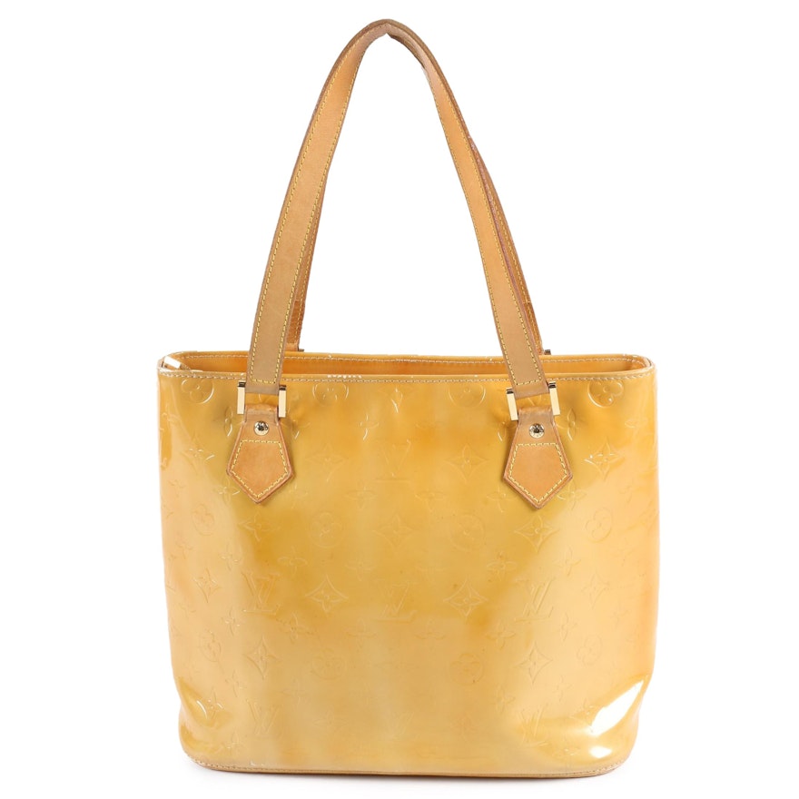 Louis Vuitton Paris Houston Tite in Mango Vernis Leather