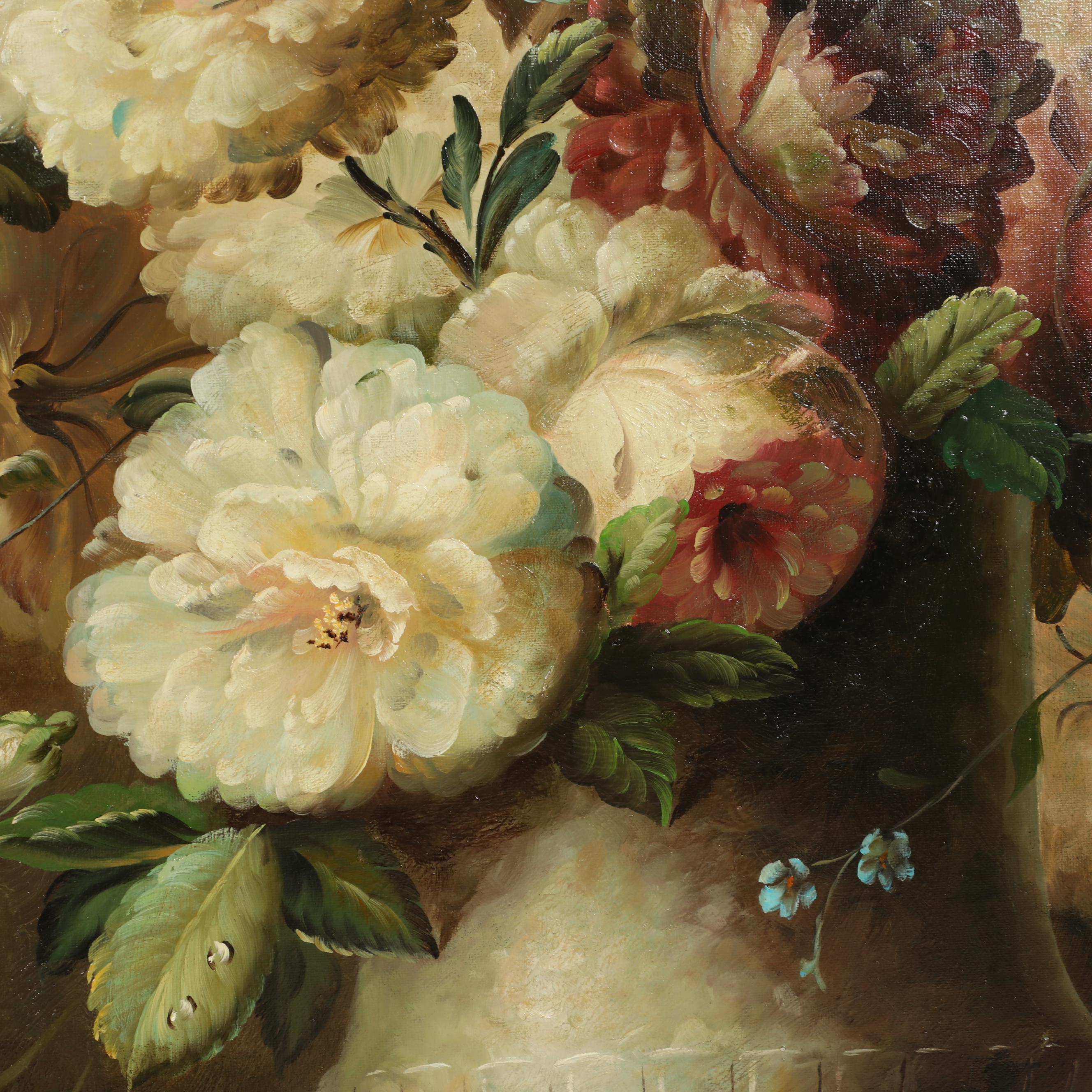 W. Shannon Floral Still Life Oil Painting