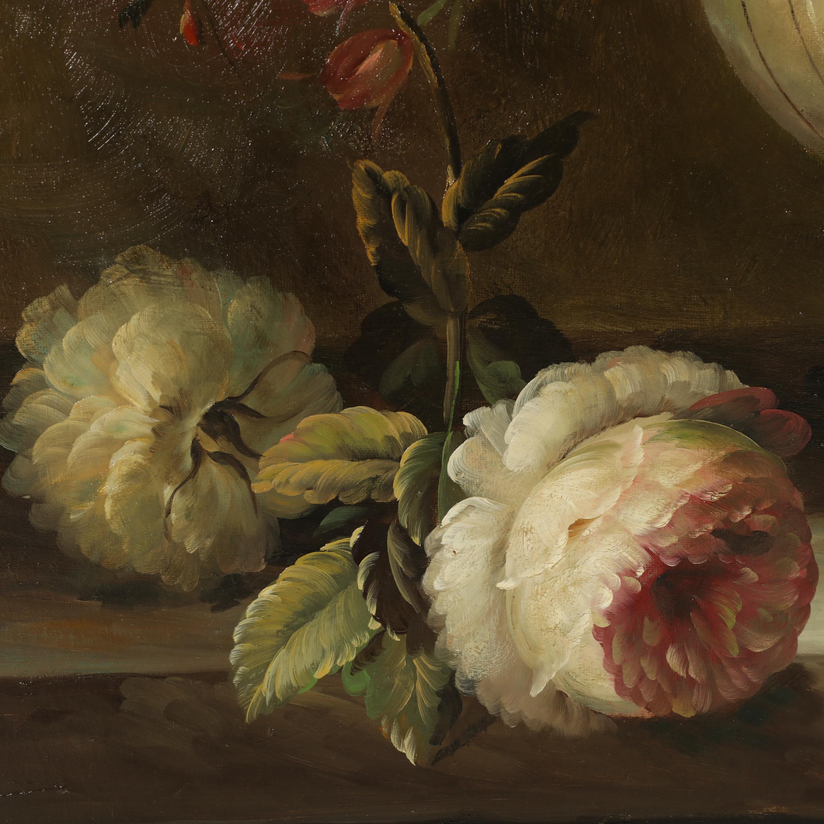W. Shannon Floral Still Life Oil Painting
