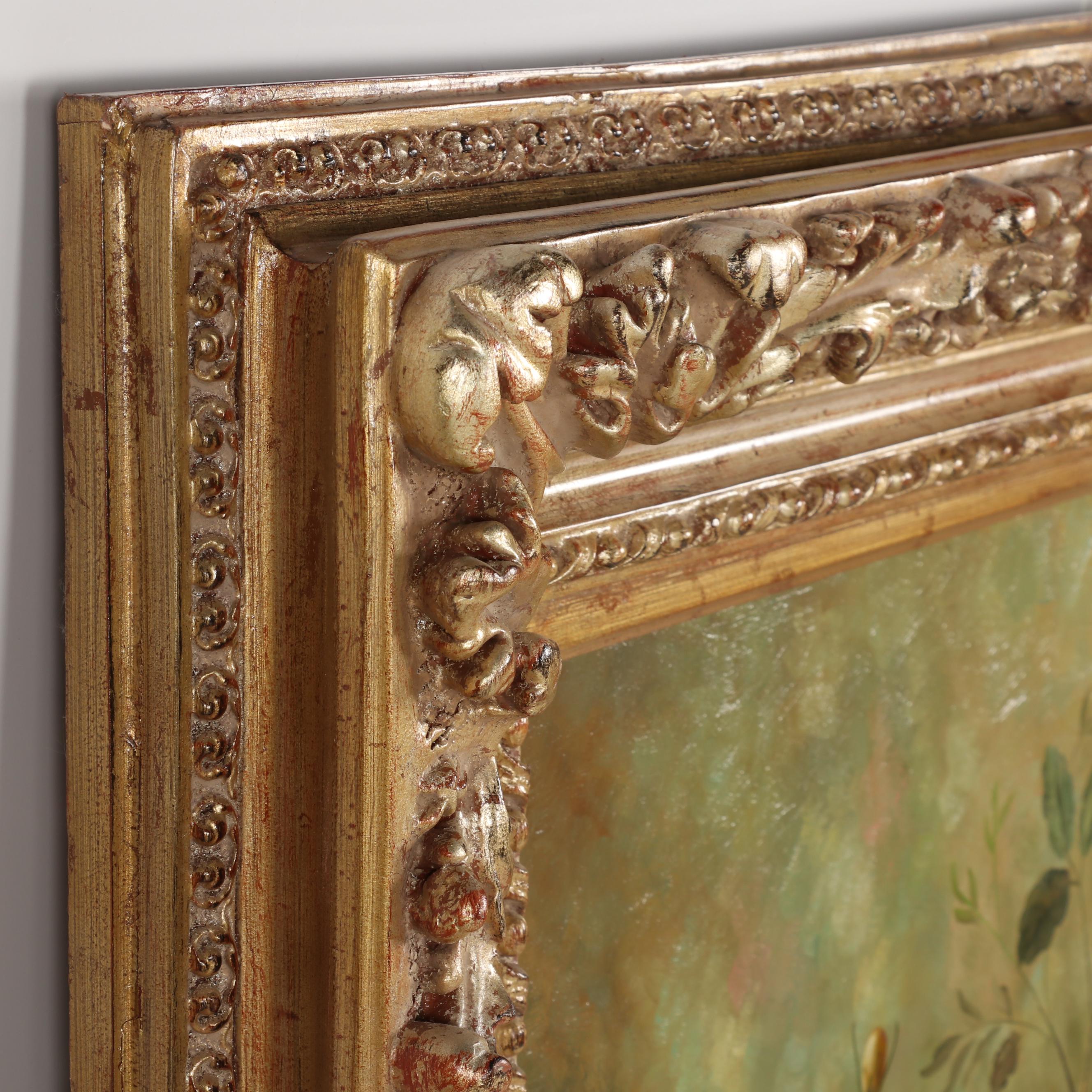 W. Shannon Floral Still Life Oil Painting