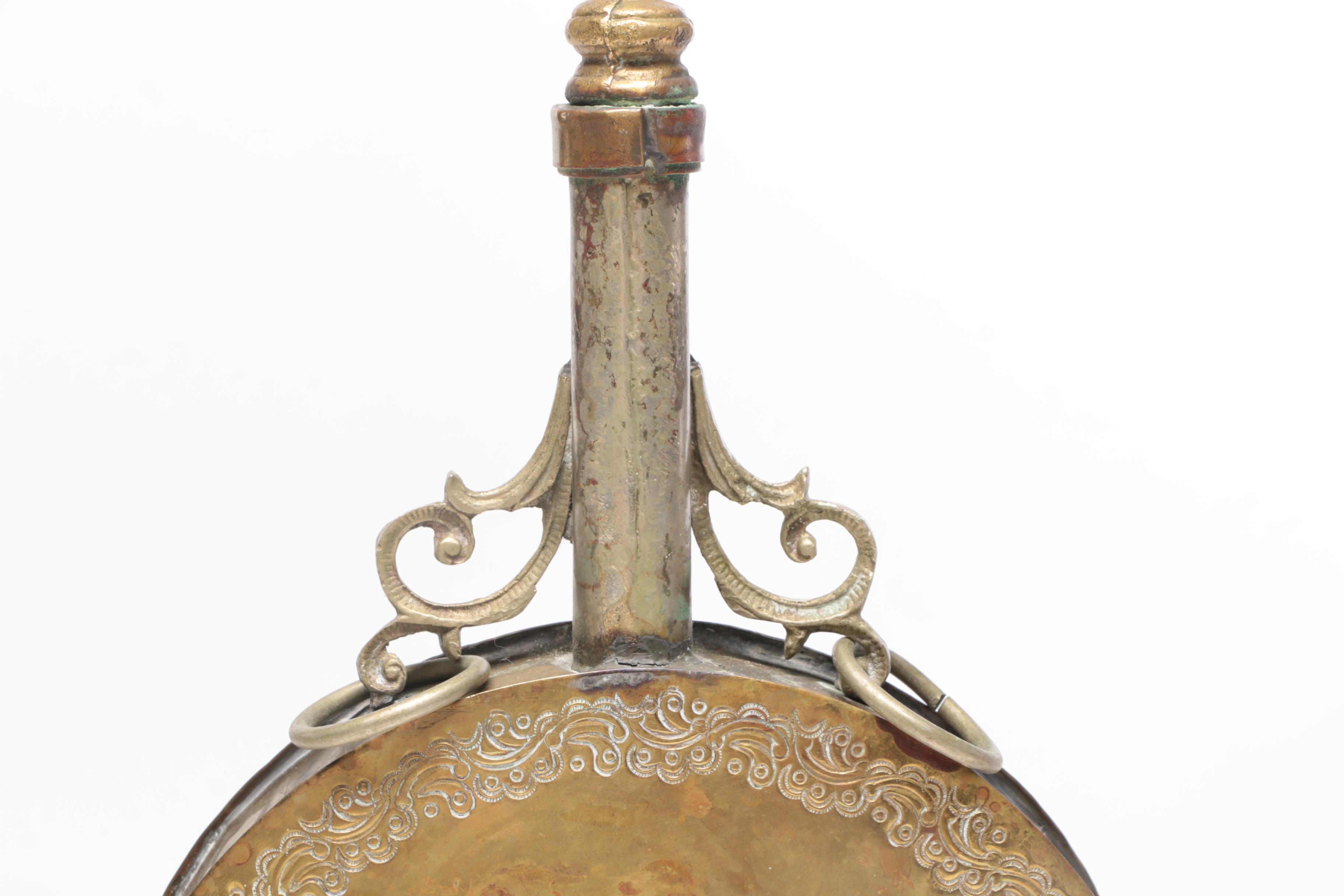 Decorative Indian Howdah Elephant with Middle-Eastern Ceremonial Canteen