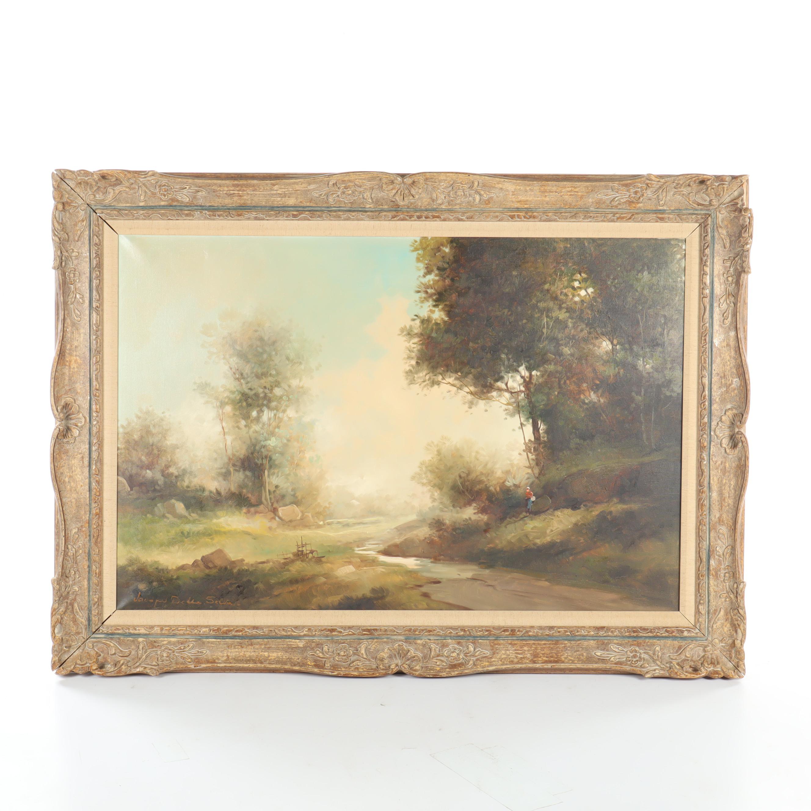 Jacopo Della Selva Landscape Oil Painting