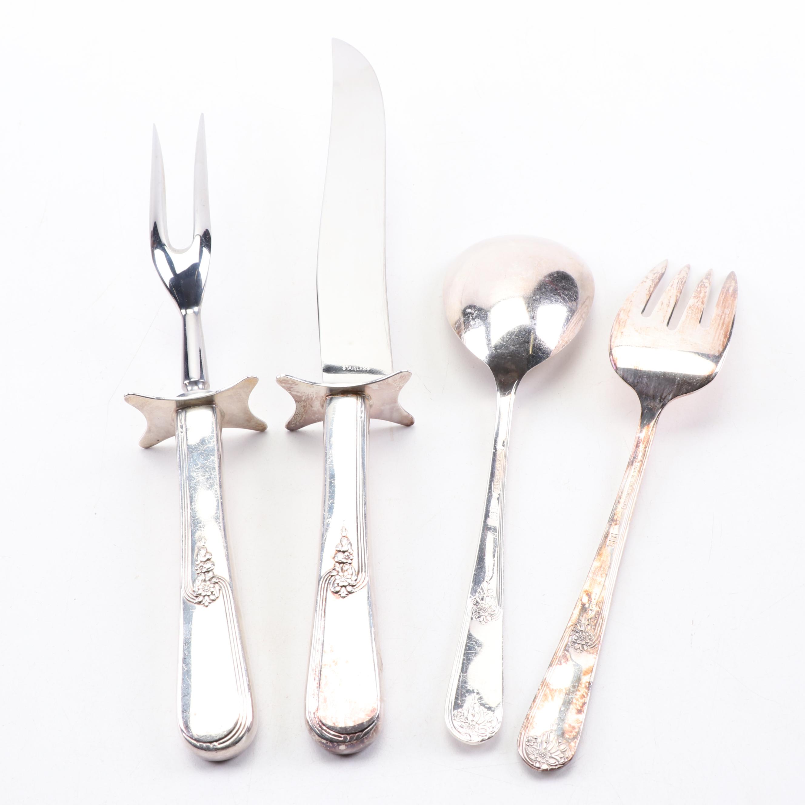 Holmes & Edwards Silver-Plate Flatware in Chest