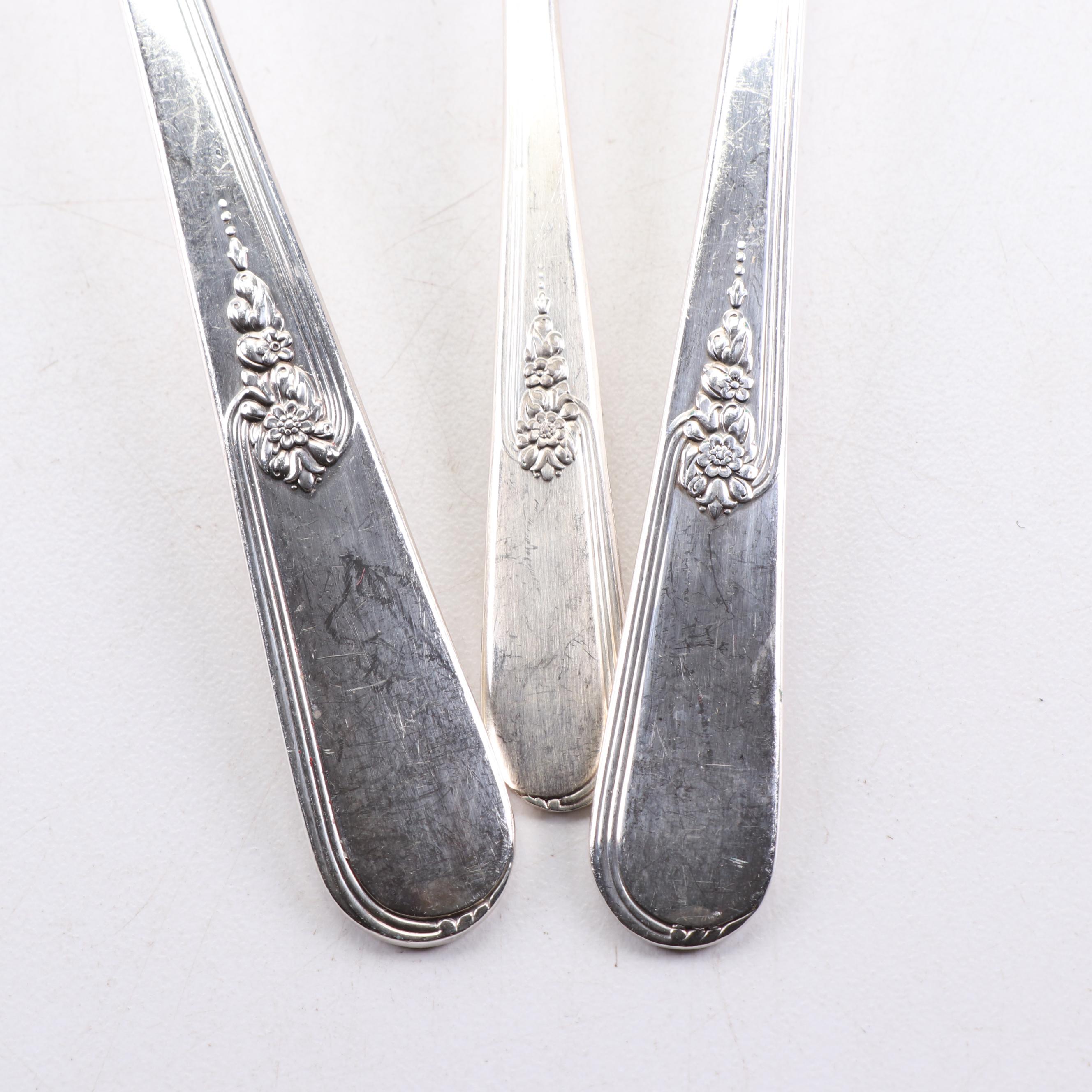 Holmes & Edwards Silver-Plate Flatware in Chest