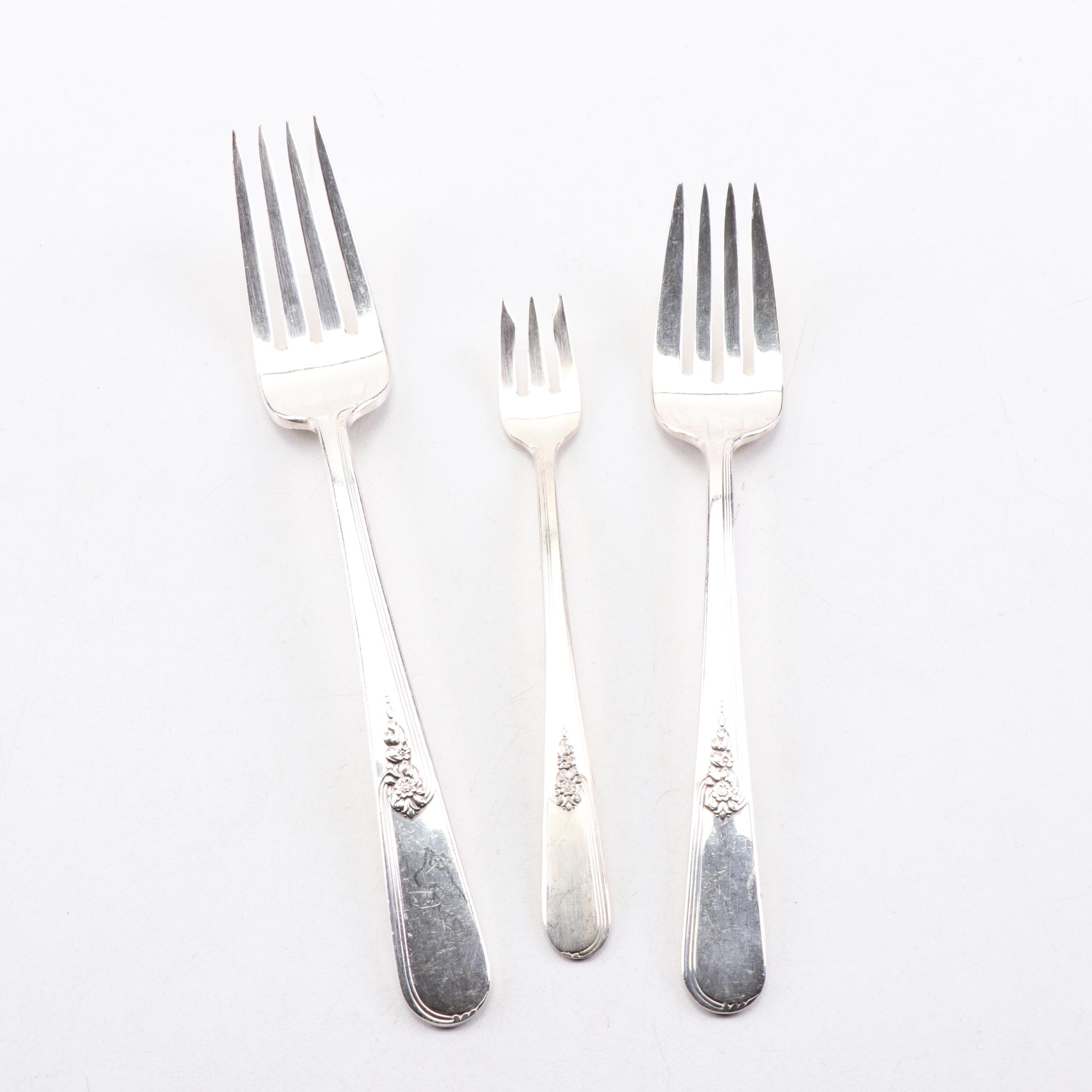 Holmes & Edwards Silver-Plate Flatware in Chest